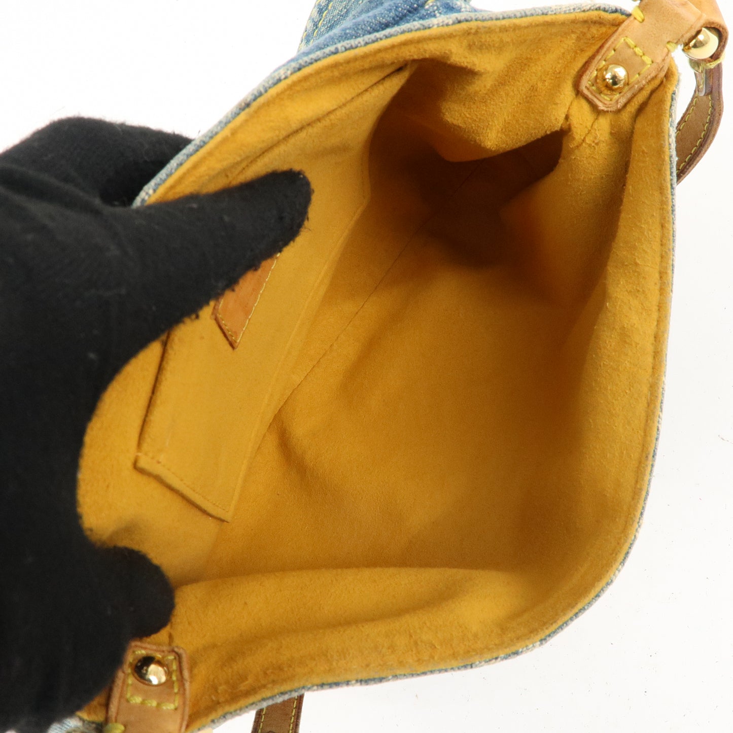 Louis Vuitton Monogram Denim Mini Pleaty Shoulder Bag M95050