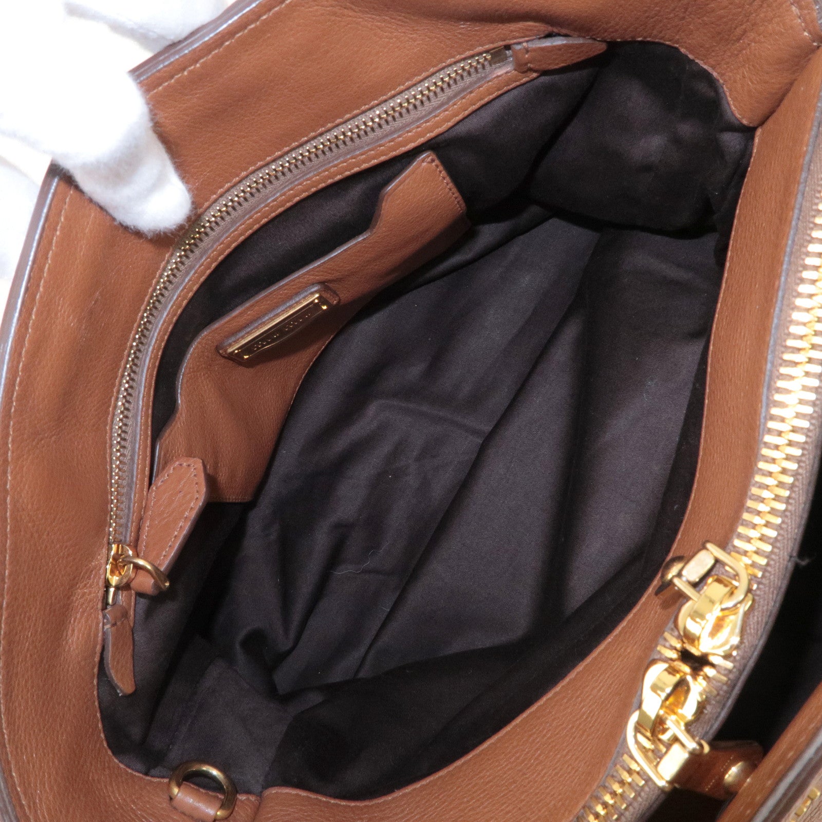 MIU-MIU-Leather-2-Way-Hand-Bag-Shoulder-Bag-Greige-RN1037 – dct-ep_vintage  luxury Store