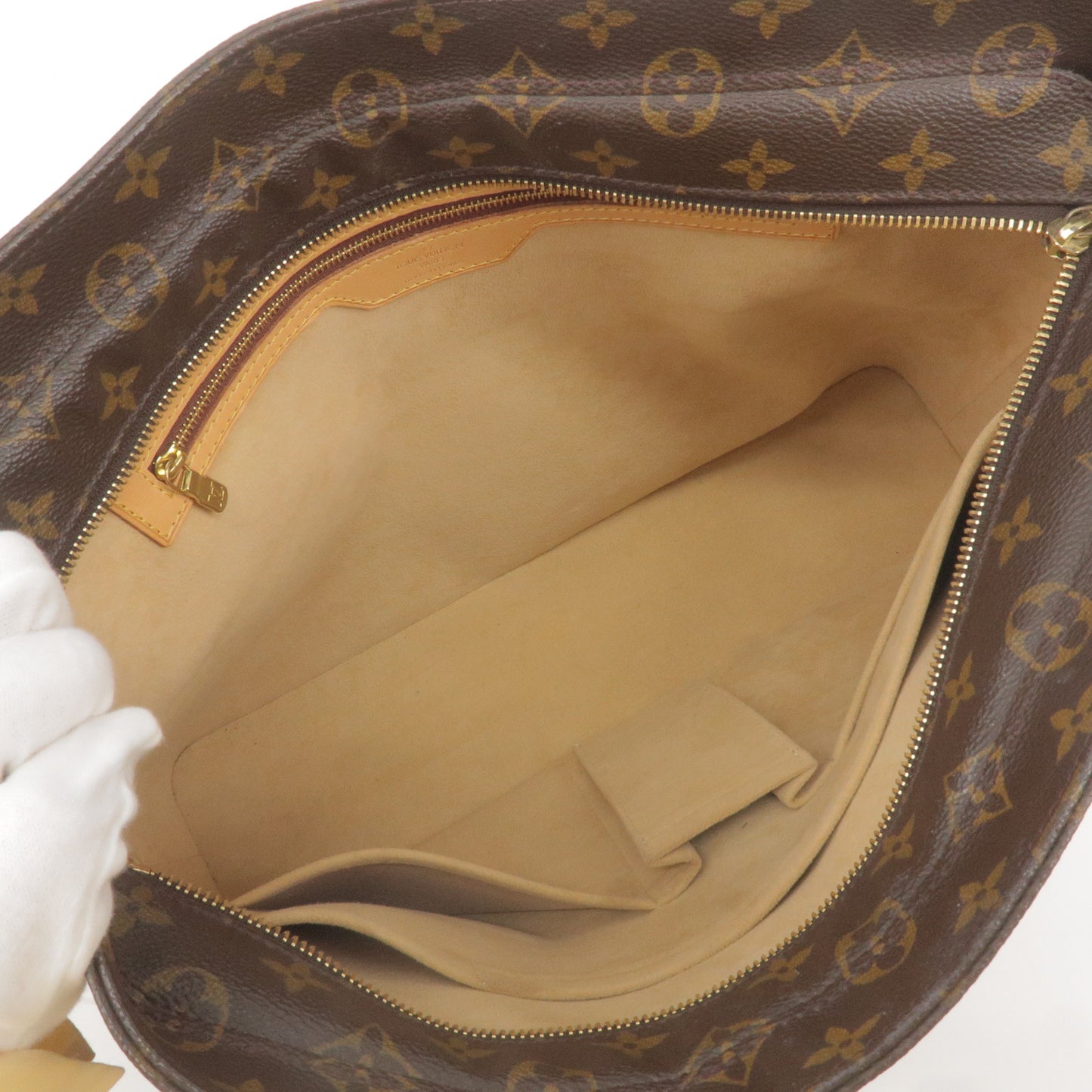 Louis Vuitton Monogram Luco Tote Bag Brown M51155