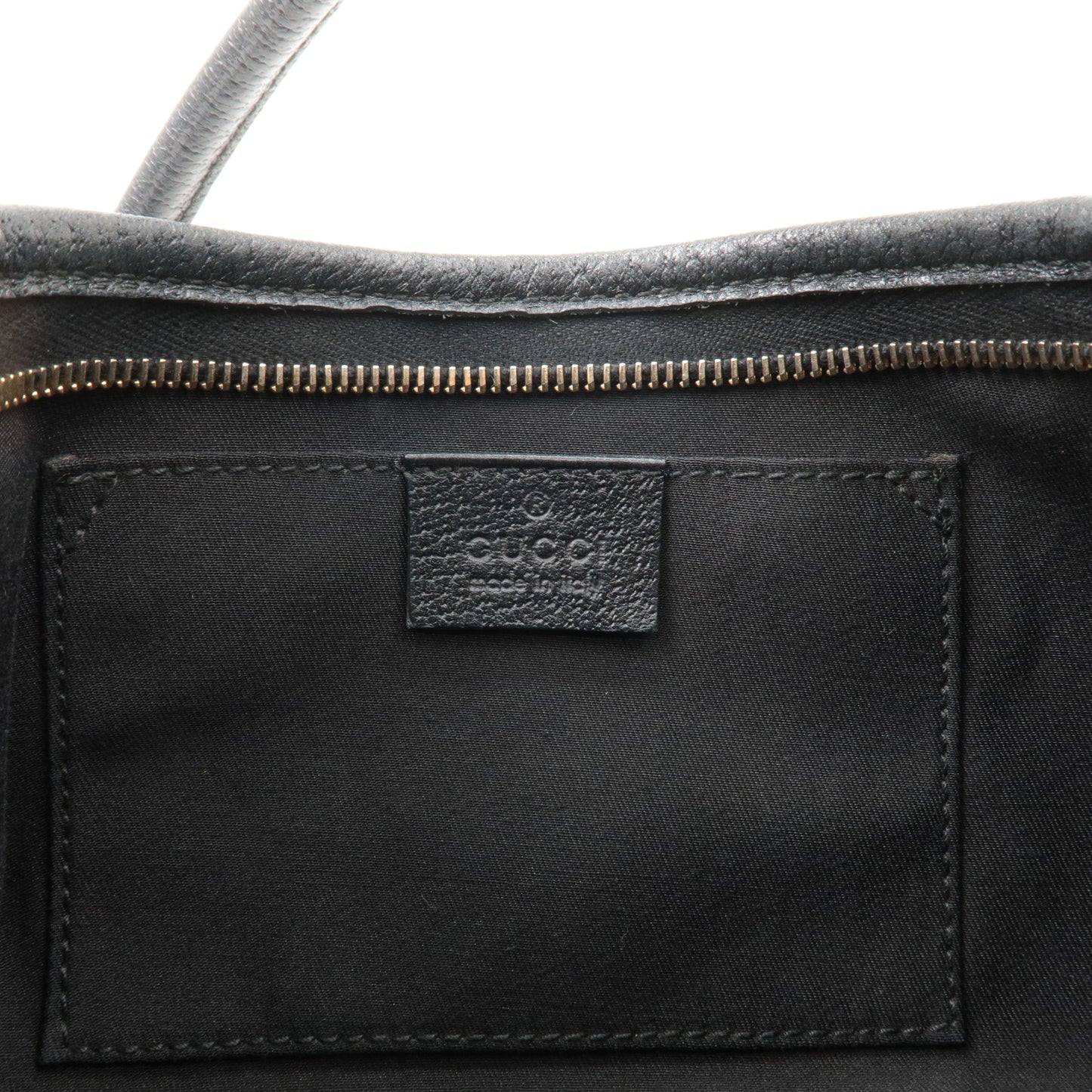 GUCCI-Abbey-GG-Canvas-Leather-Shoulder-Bag-Black-130939 – dct