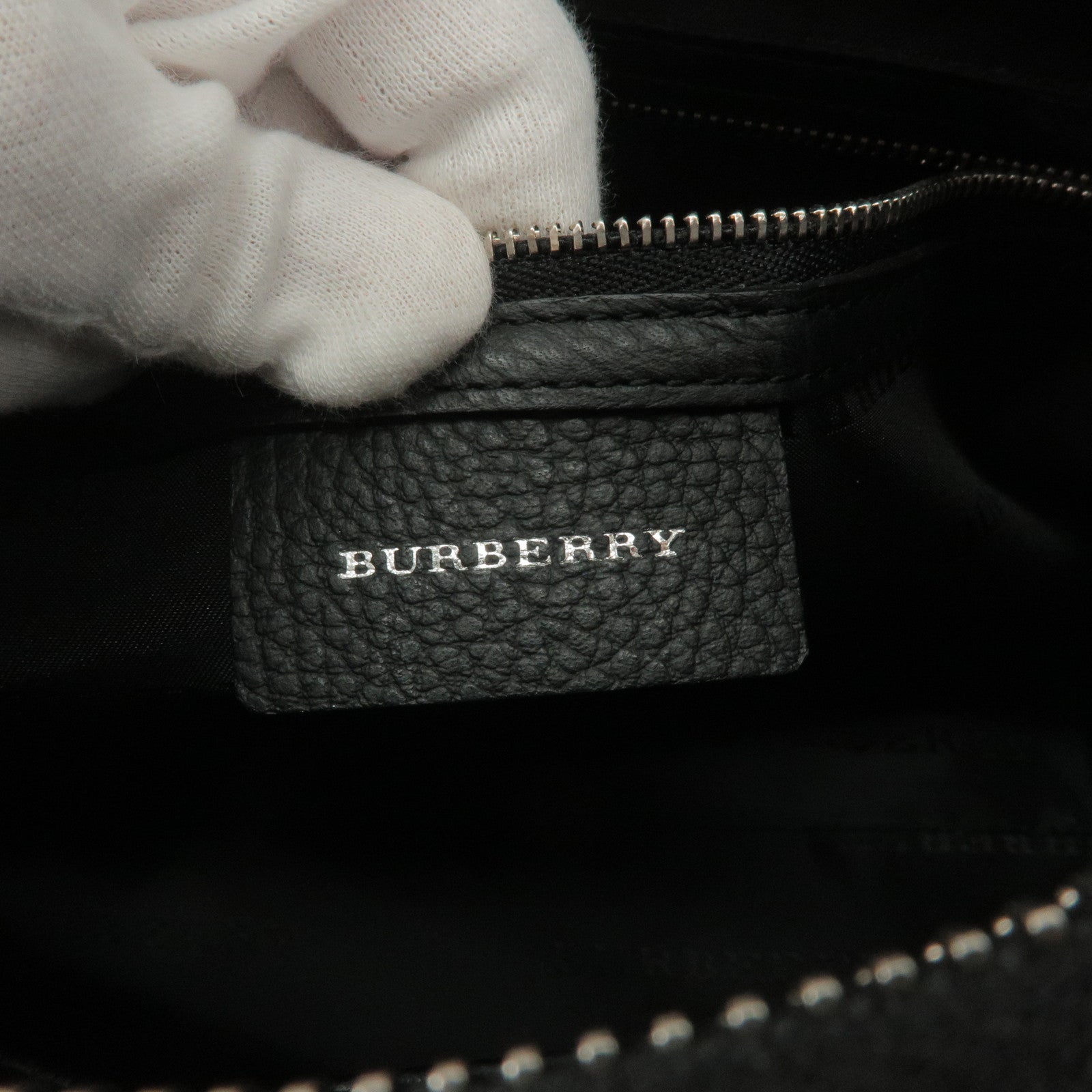 burberry bag inside