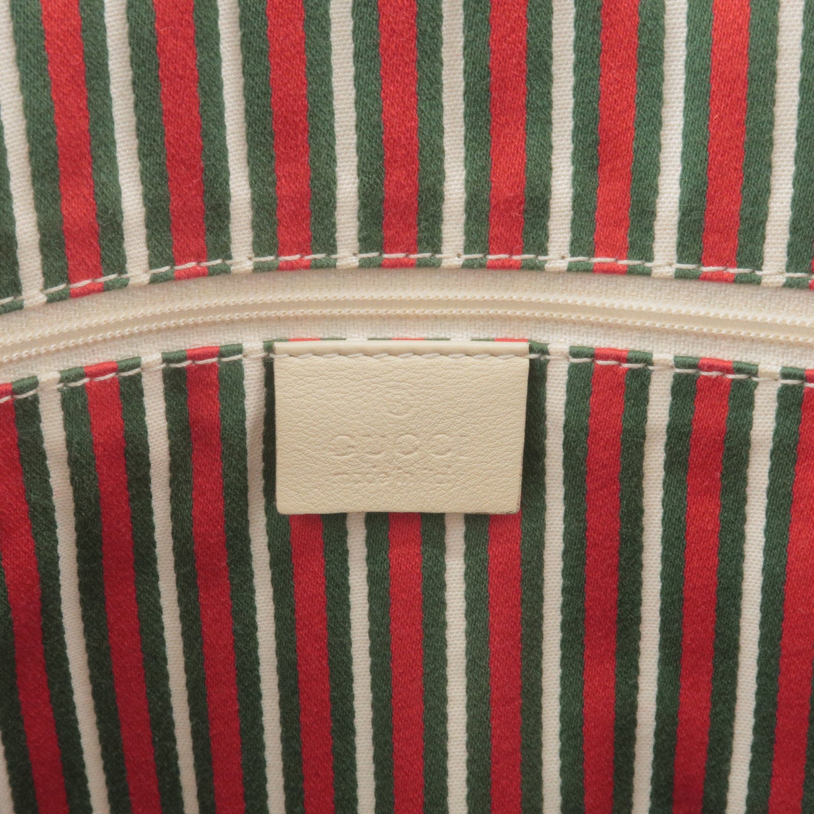 GUCCI Vintage GG Interlocking Canvas Tote Bag Multicolor Leather