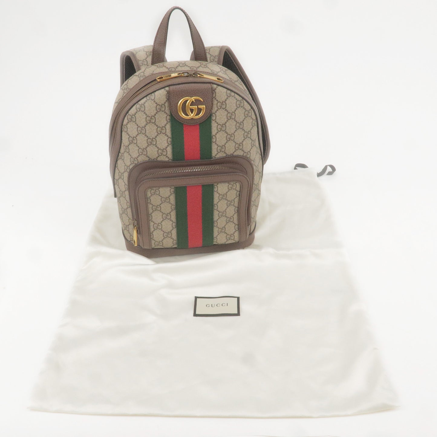 GUCCI Sherry Ophidia GG Small Supreme Leather Back Pack 547965