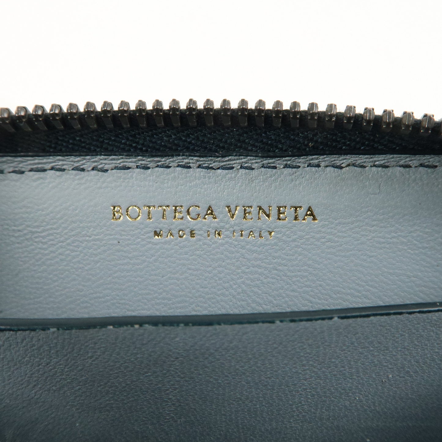 BOTTEGA VENETA Intrecciato Leather Coin Case Card Case Dark Green