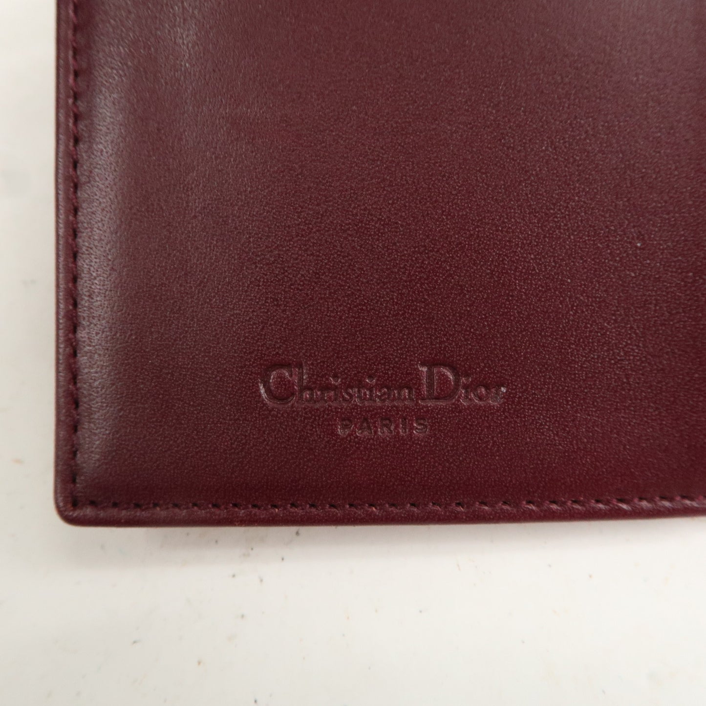 Christian Dior Trotter Canvas Saddle Agenda Planner Cover Bordeaux