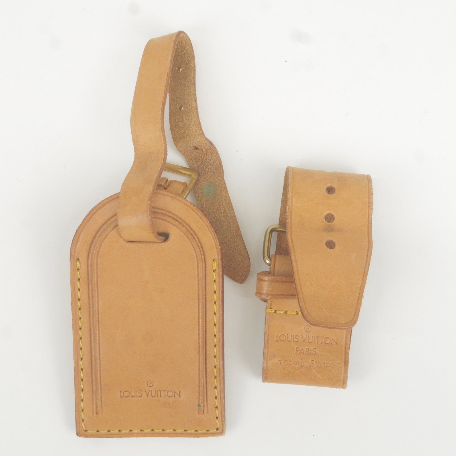 Louis-Vuitton-Set-of-10-Leather-Name-Tag-Bag-Tag-Beige – dct-ep_vintage  luxury Store