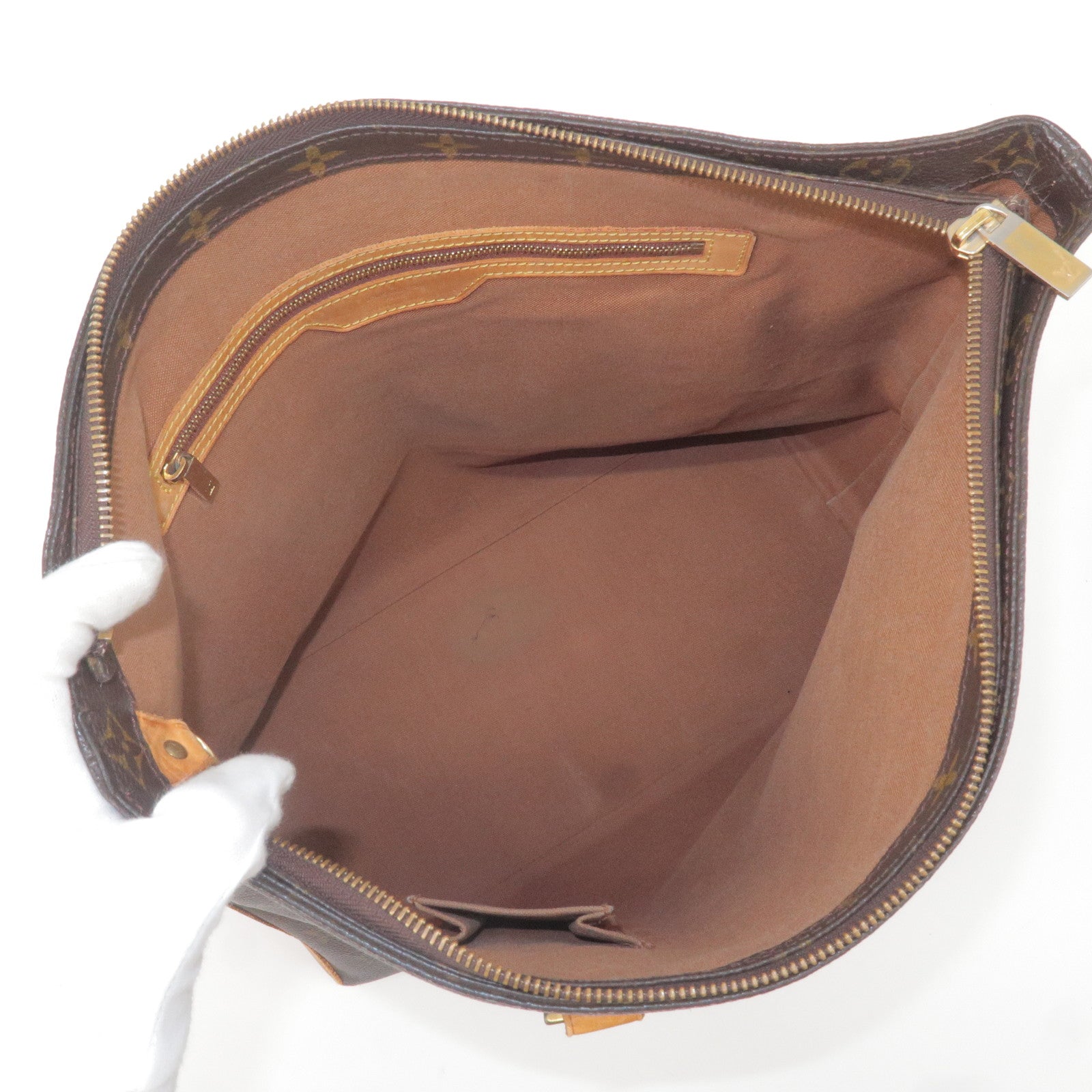 Louis Vuitton Shoulder Bag Cabas Mezzo Brown Monogram - $568 (68