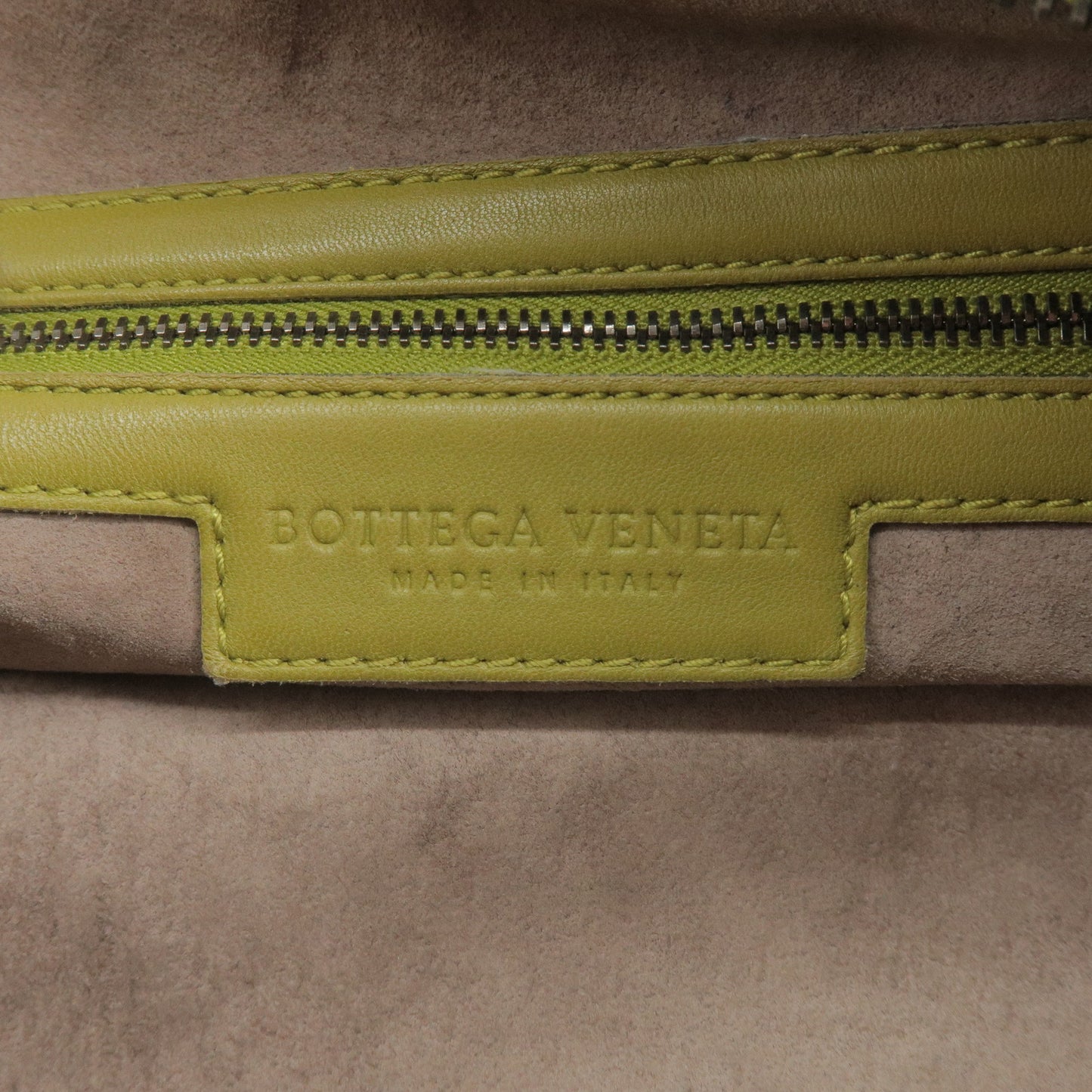 BOTTEGA VENETA Intrecciato Leather Shoulder Bag Green 115653
