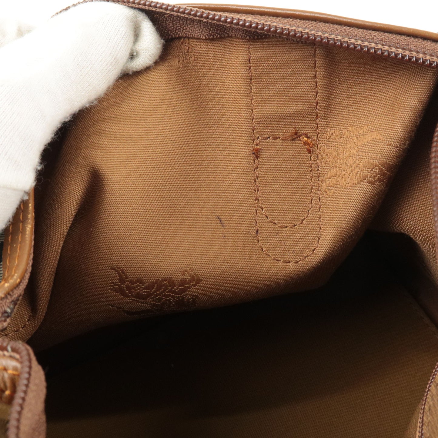 BURBERRY Nova Plaid Canvas Leather 2Way Mini Boston Bag BeigeBrown