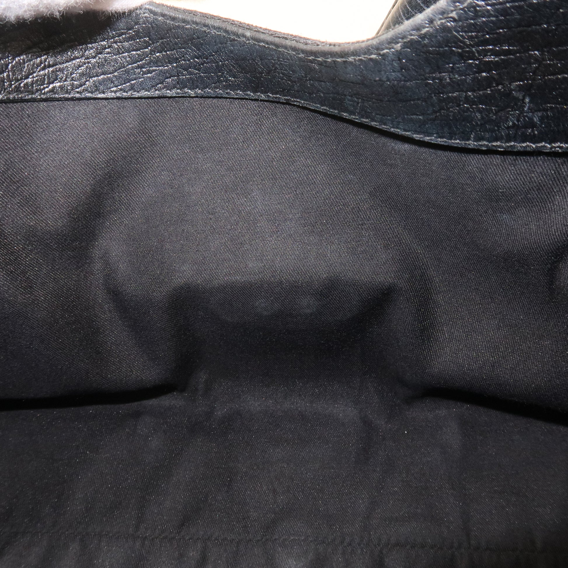 GUCCI-Sherry-Line-GG-Canvas-Leather-Shoulder-Bag-Black-130995