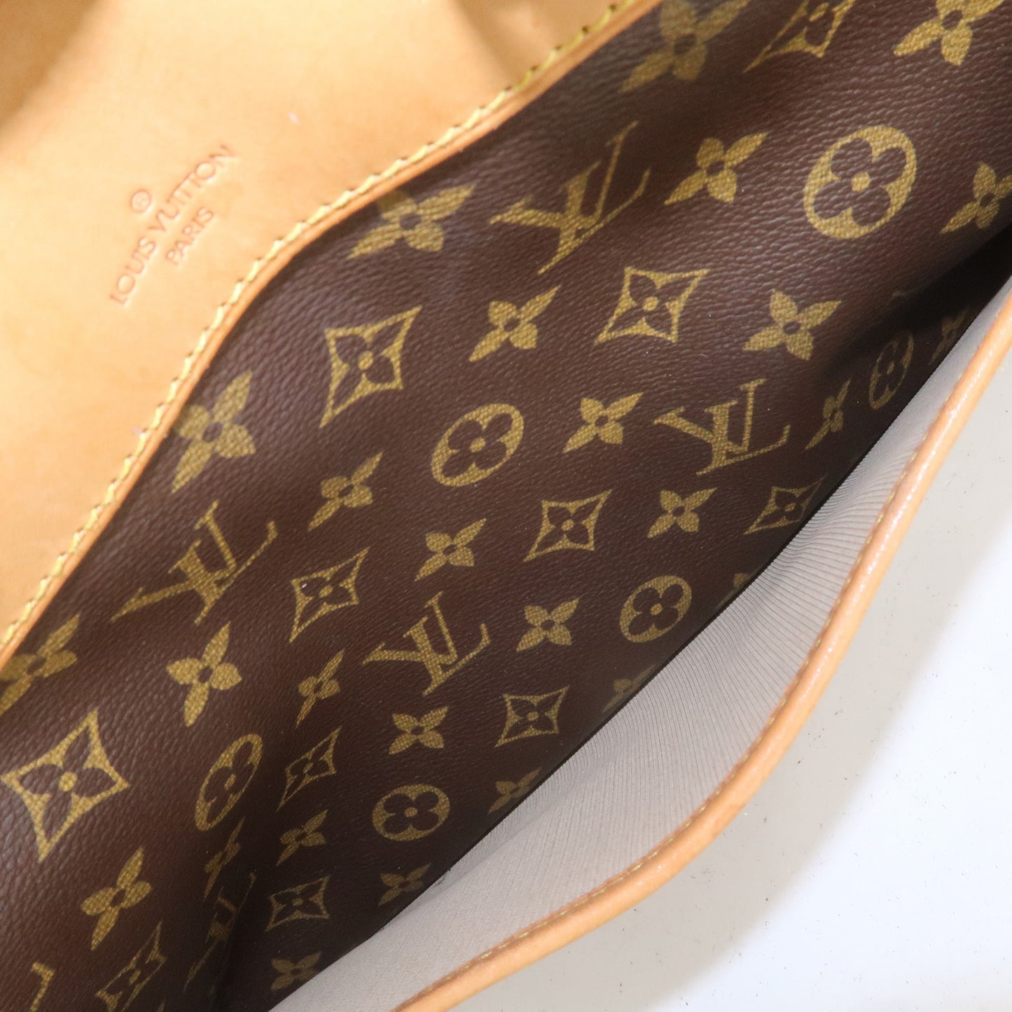 Louis Vuitton Monogram Deauville Hand Bag Brown M47270