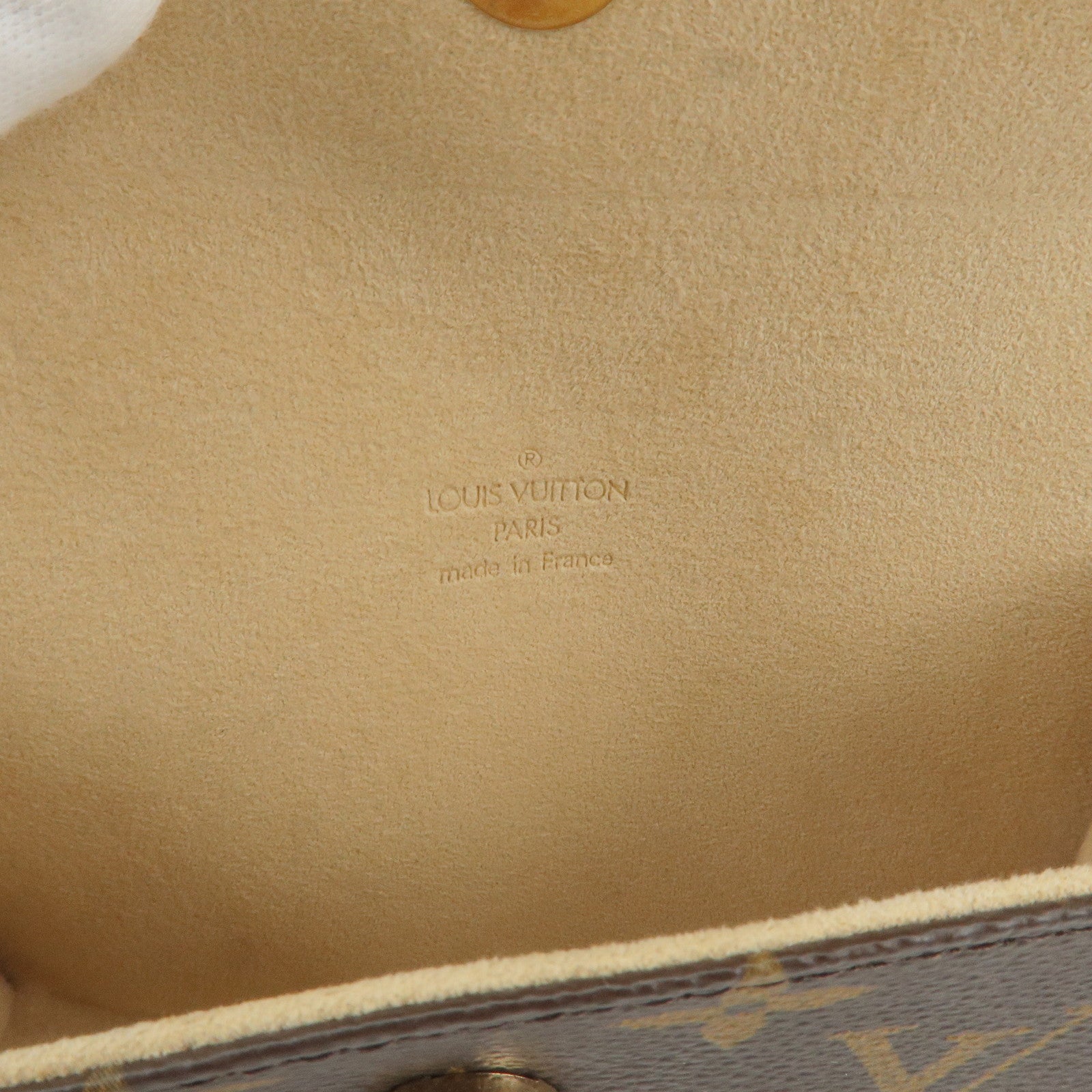 2007 Louis Vuitton Brown Coated Monogram Canvas & Leather Pochette  Florentine