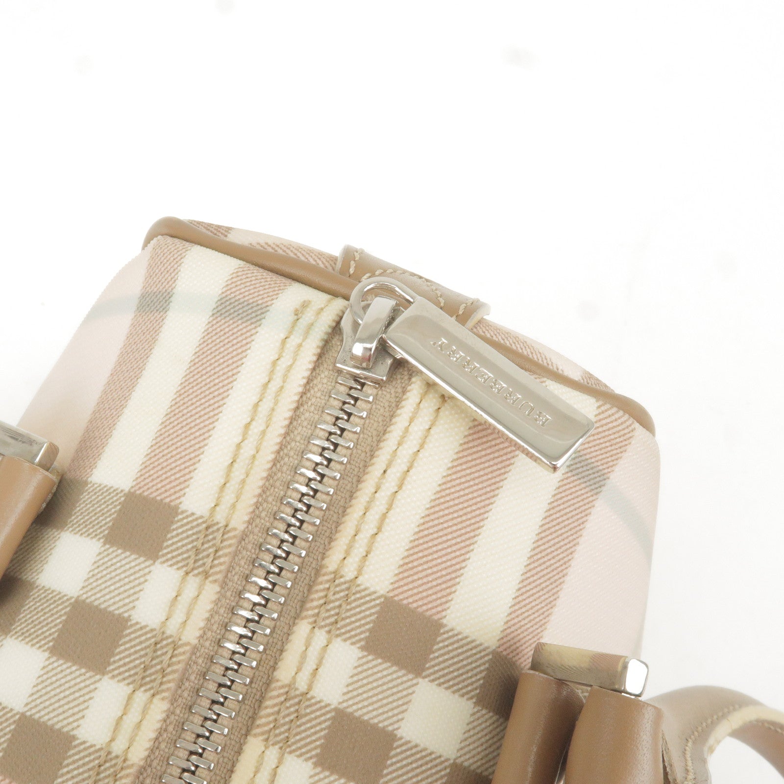 Canvas - Pink - olympia small shoulder bag burberry bag heather melange -  Nova - Plaid - Bag - Hand - Beige – Burberry Eyewear check detail round  sunglasses - BURBERRY - Leather