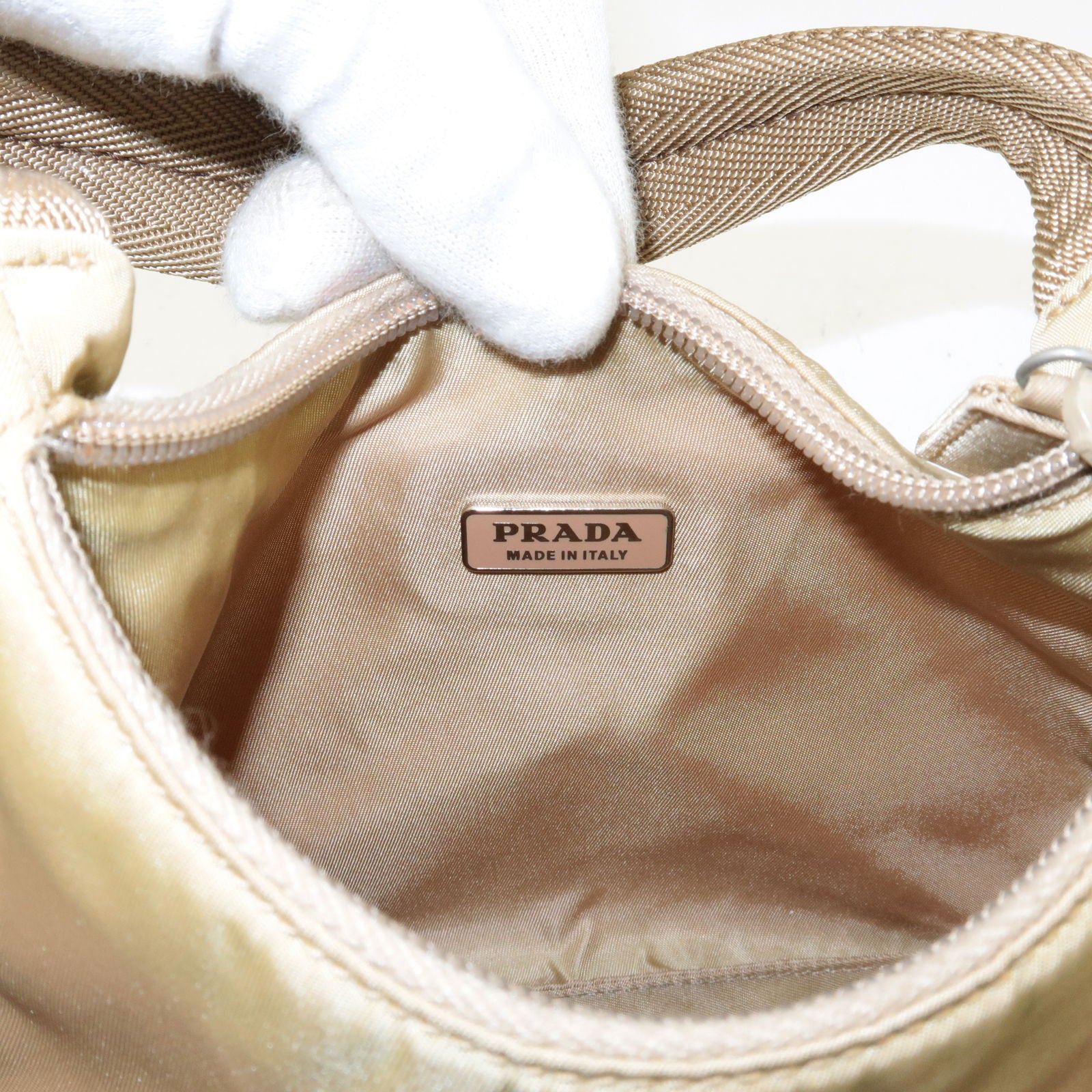 prada black fabric bucket bags - Nylon - PRADA - Pouch - Hand