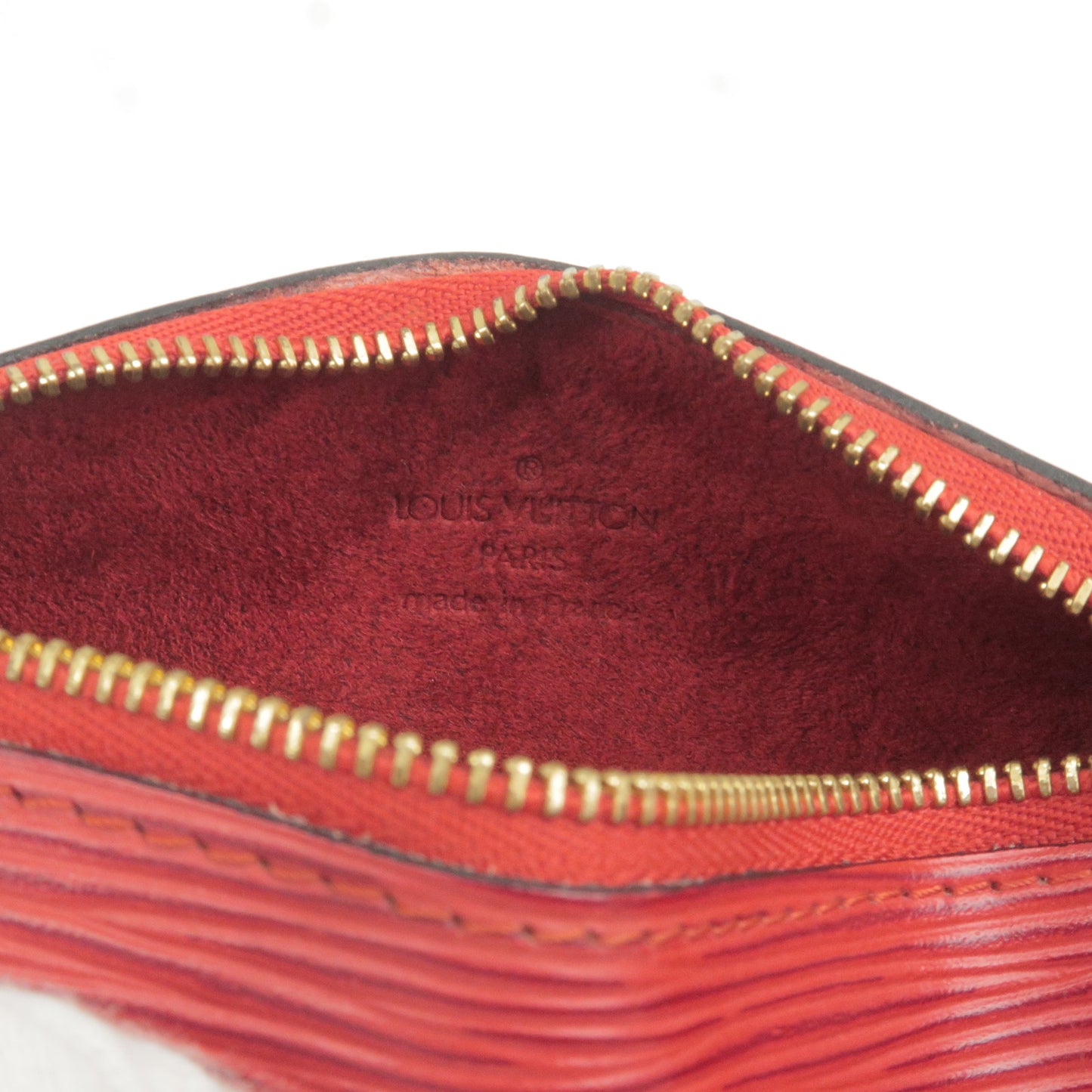 Louis Vuitton Epi Pouch For Soufflot Hand Bag Castilian Red
