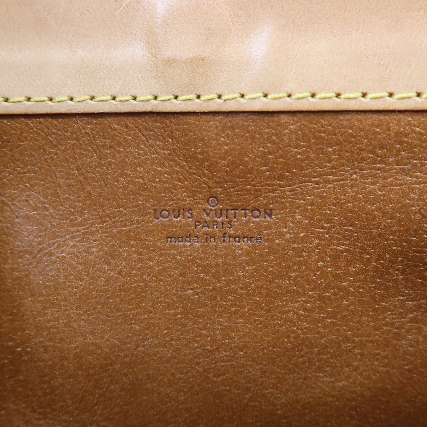 Louis+Vuitton+Pochette+Pliante+Pouch+Brown+Leather for sale online