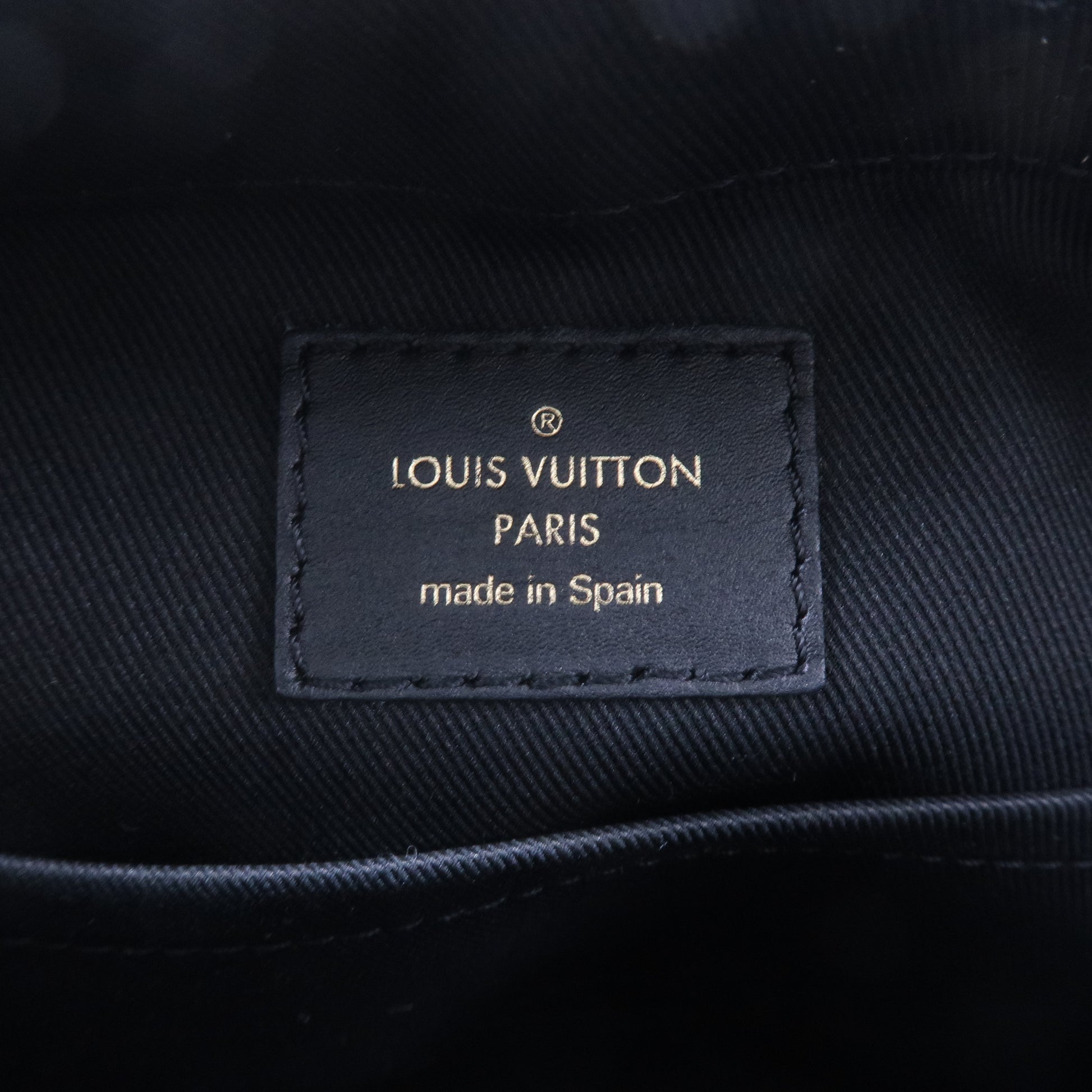 Louis Vuitton Saintonge Monogram Noir Black in Canvas/Calfskin