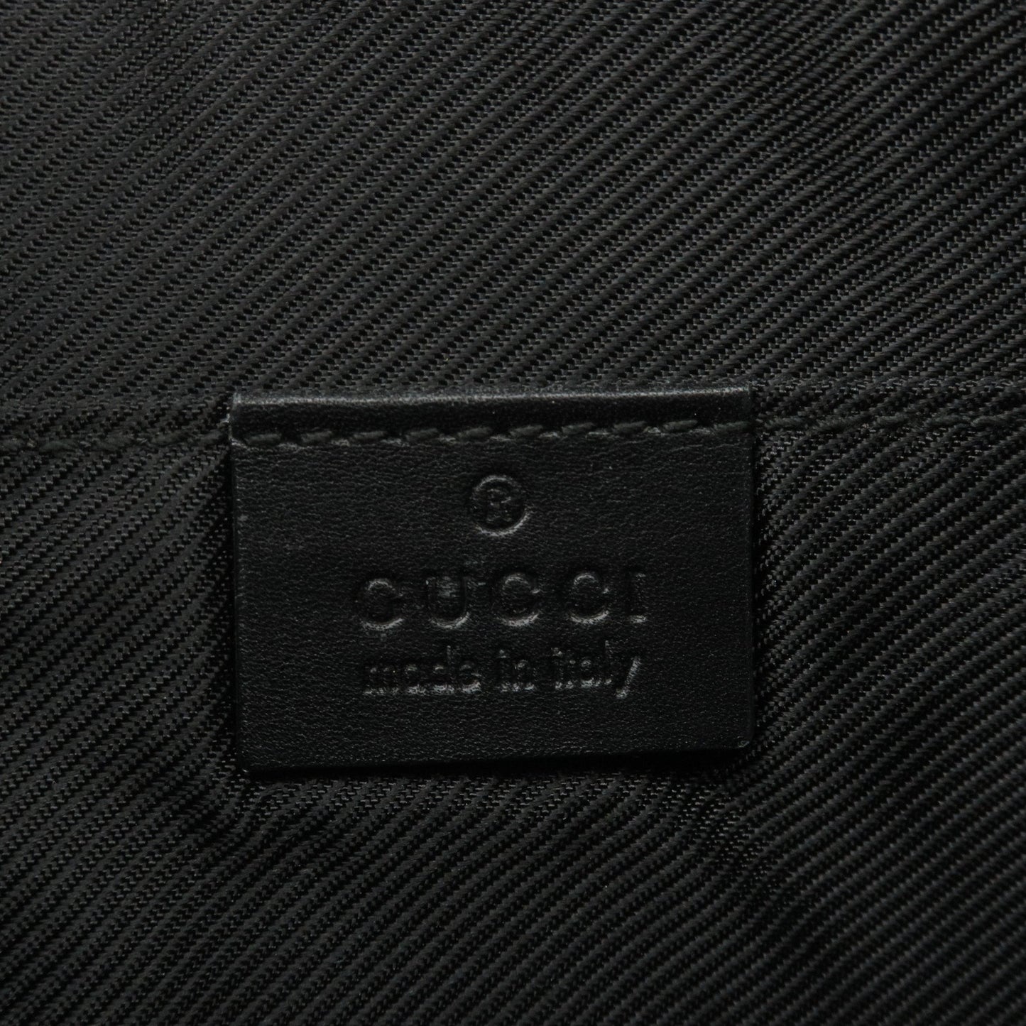 GUCCI GG Canvas Leather Shoulder Bag Pouch Black 005.0813
