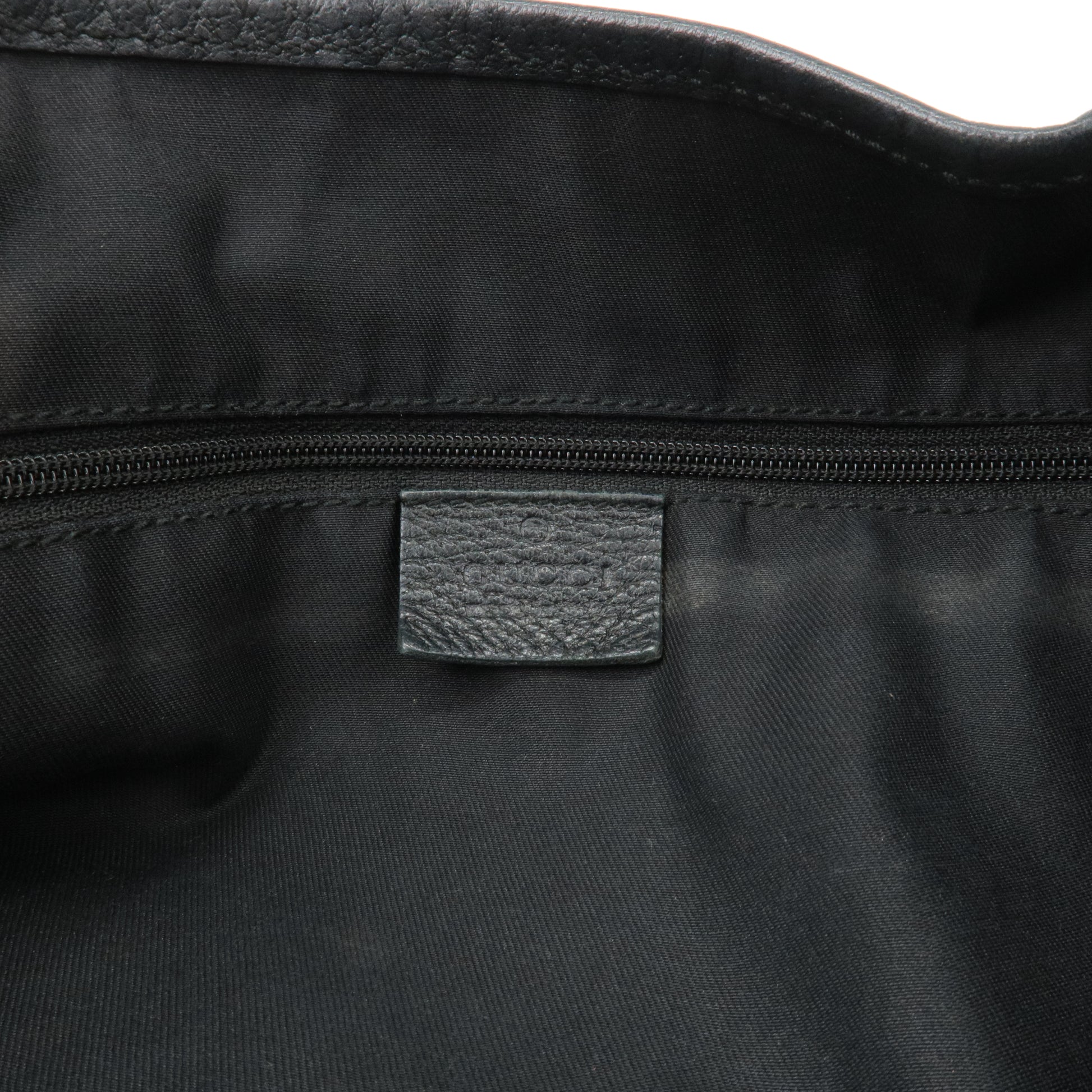 GUCCI-Abbey-GG-Canvas-Leather-Shoulder-Bag-Black-130939 – dct