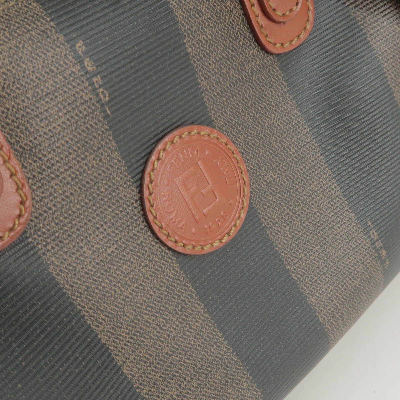 Authentic Vintage FENDI penguin stripe pattern bag
