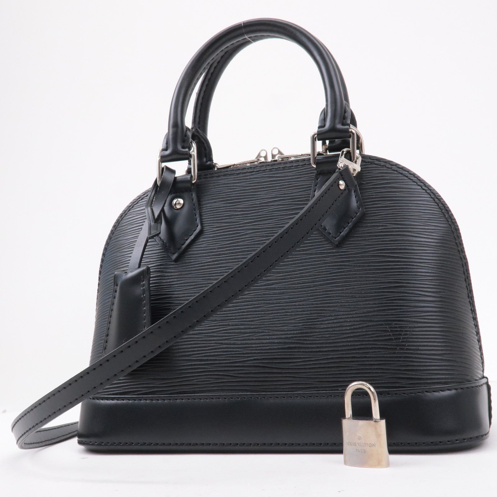 Louis Vuitton Noir Alma BB Bag W /Jacquard Strap – The Closet