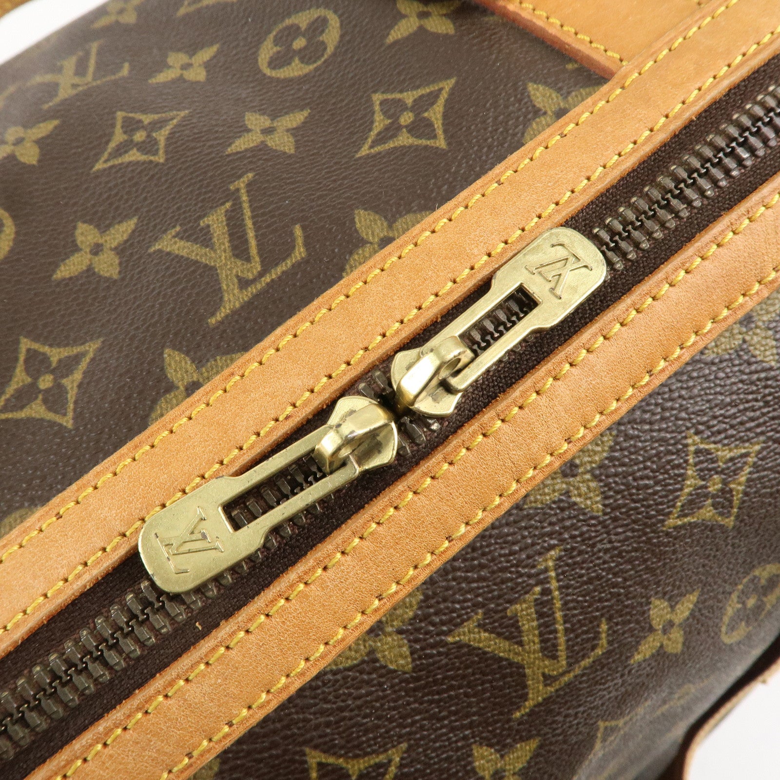 Louis Vuitton Monogram Sac Souple 55 Boston Bag Brown M41622