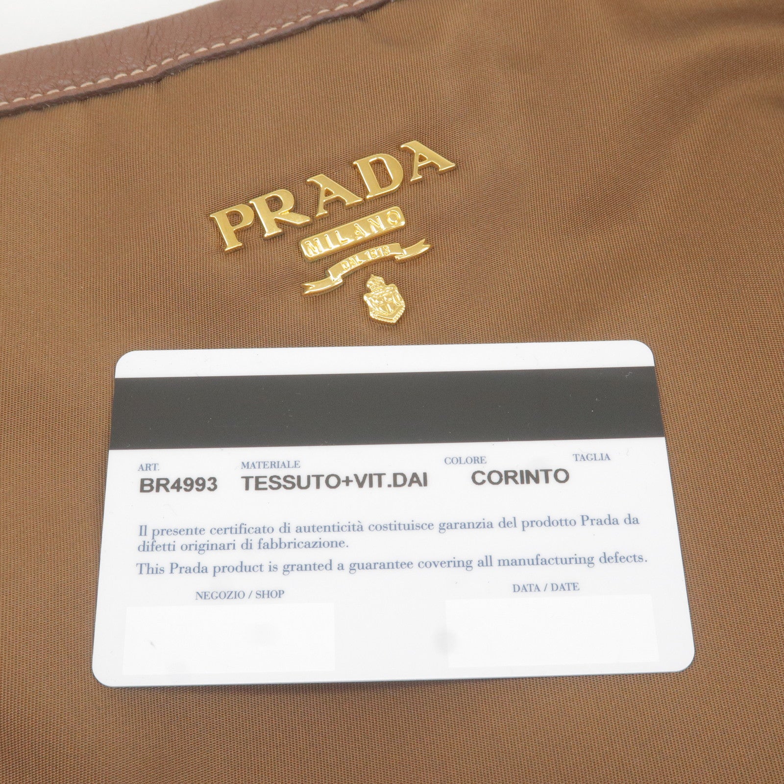 PRADA-Logo-Nylon-Leather-2Way-Bag-Hand-Bag-Brown-BR4993 – dct-ep_vintage  luxury Store