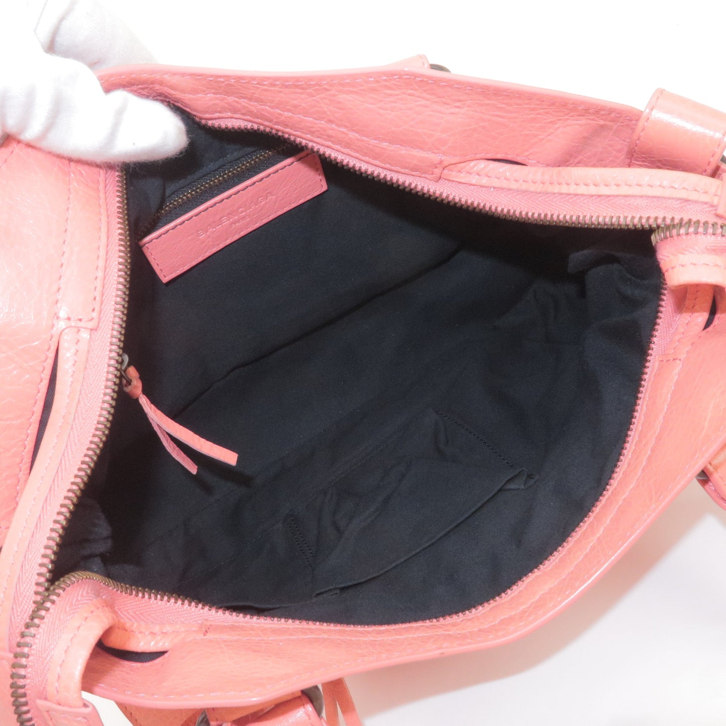 BALENCIAGA The Town Leather 2way Bag Hand Bag Salmon Pink 240579