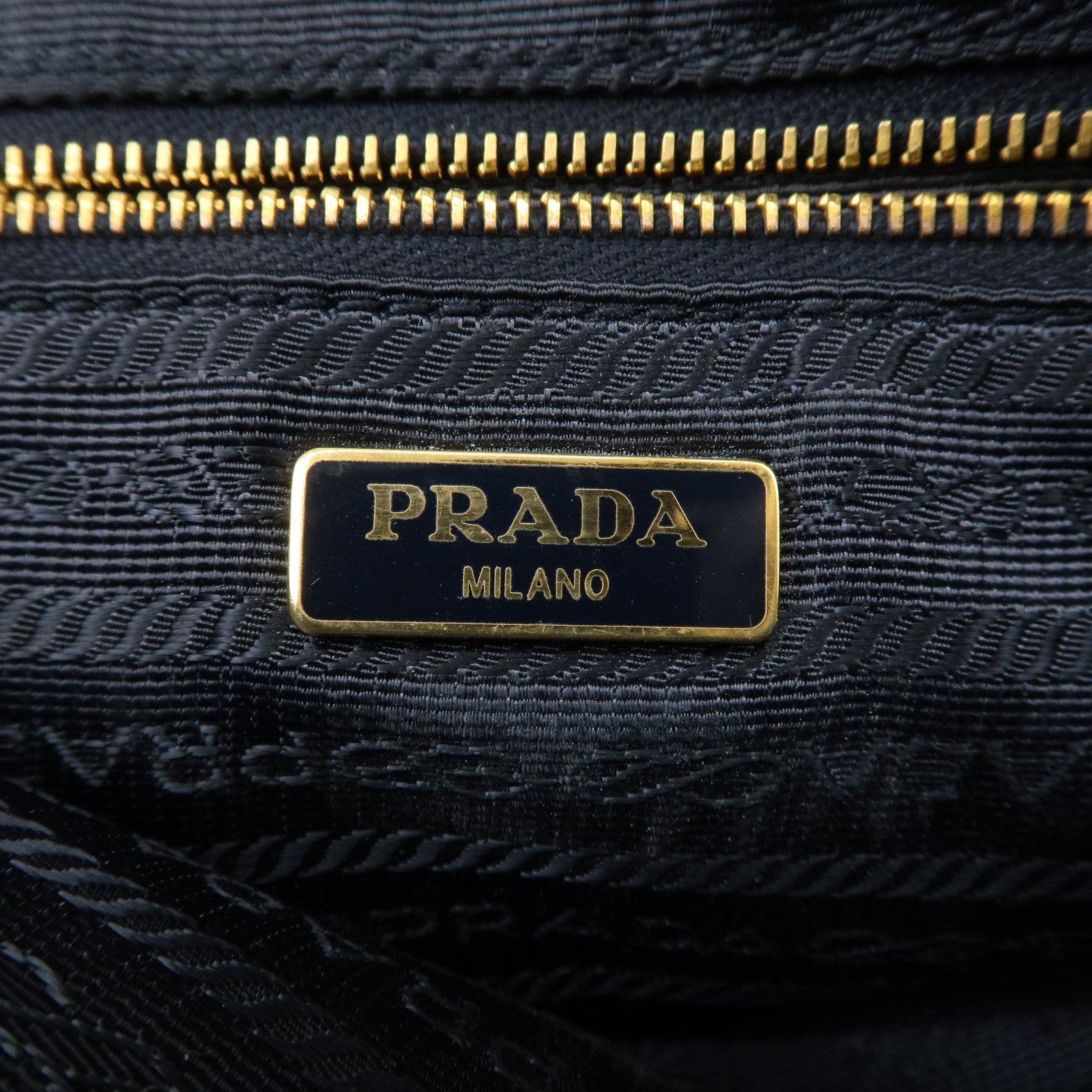 Prada denim cosmetic online pouch