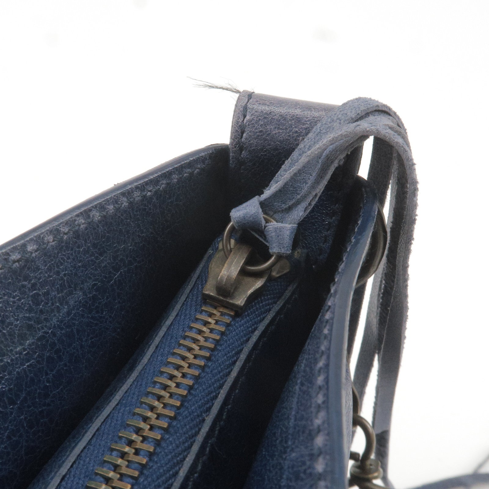The - Hand - Michael Kors Toiletry Bags - Blue - Bag ep_vintage luxury Store - First - Bag - Leather - Navy - BALENCIAGA - 2Way - – dct