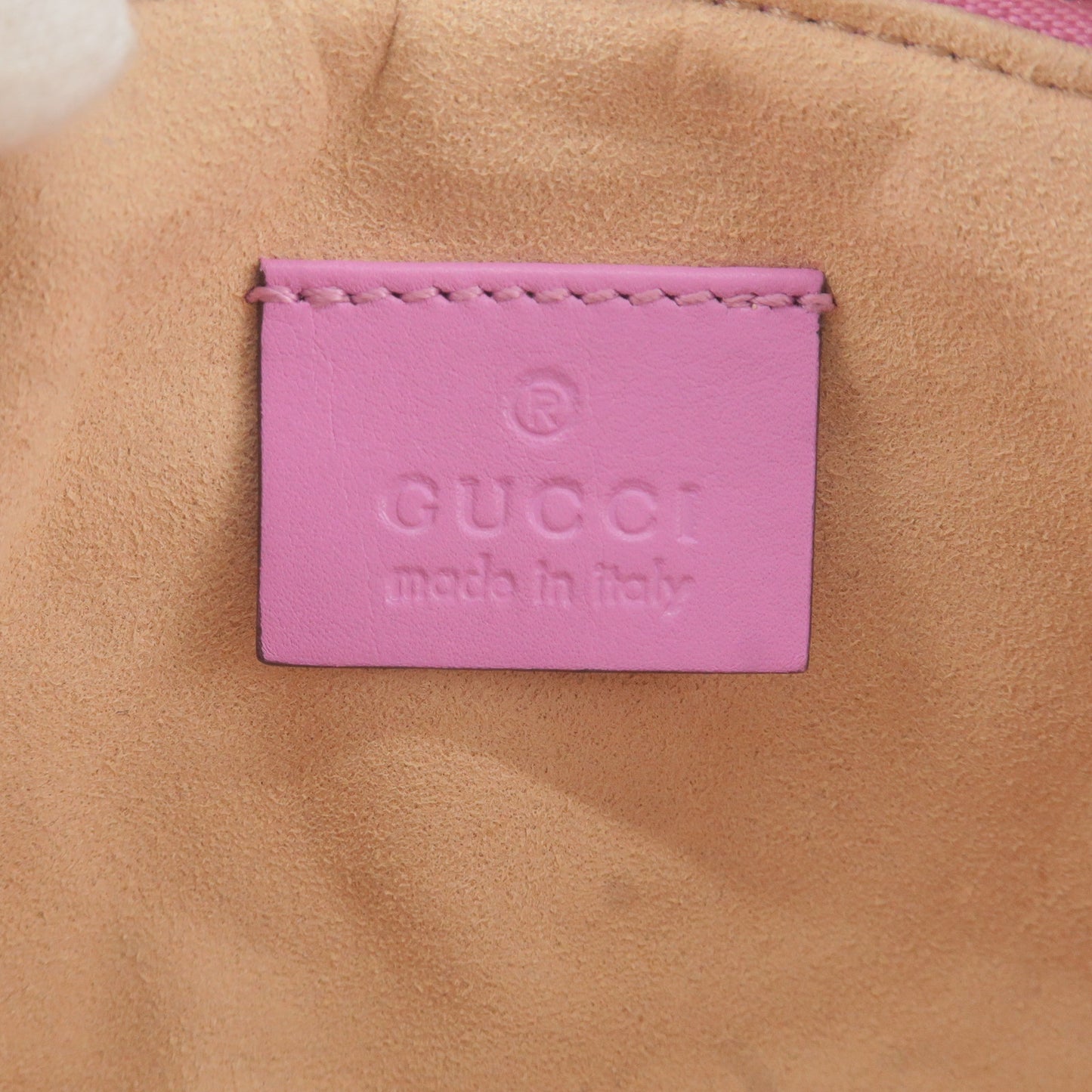 GUCCI GG Marmont Leather Chain Pouch Hand Bag Purse Pink 443129