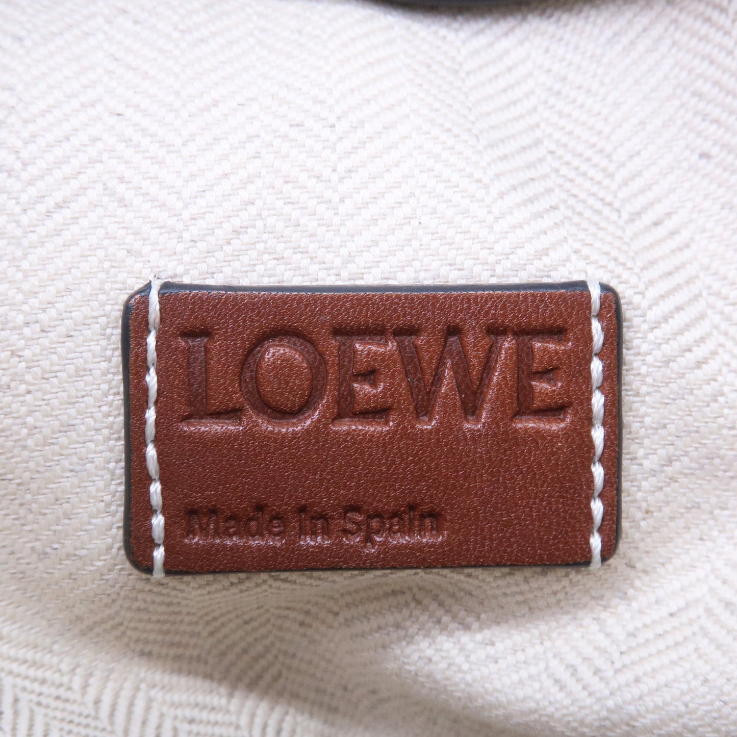 LOEWE Leather T Pouch Shoulder Bag Crossbody Bag Brown