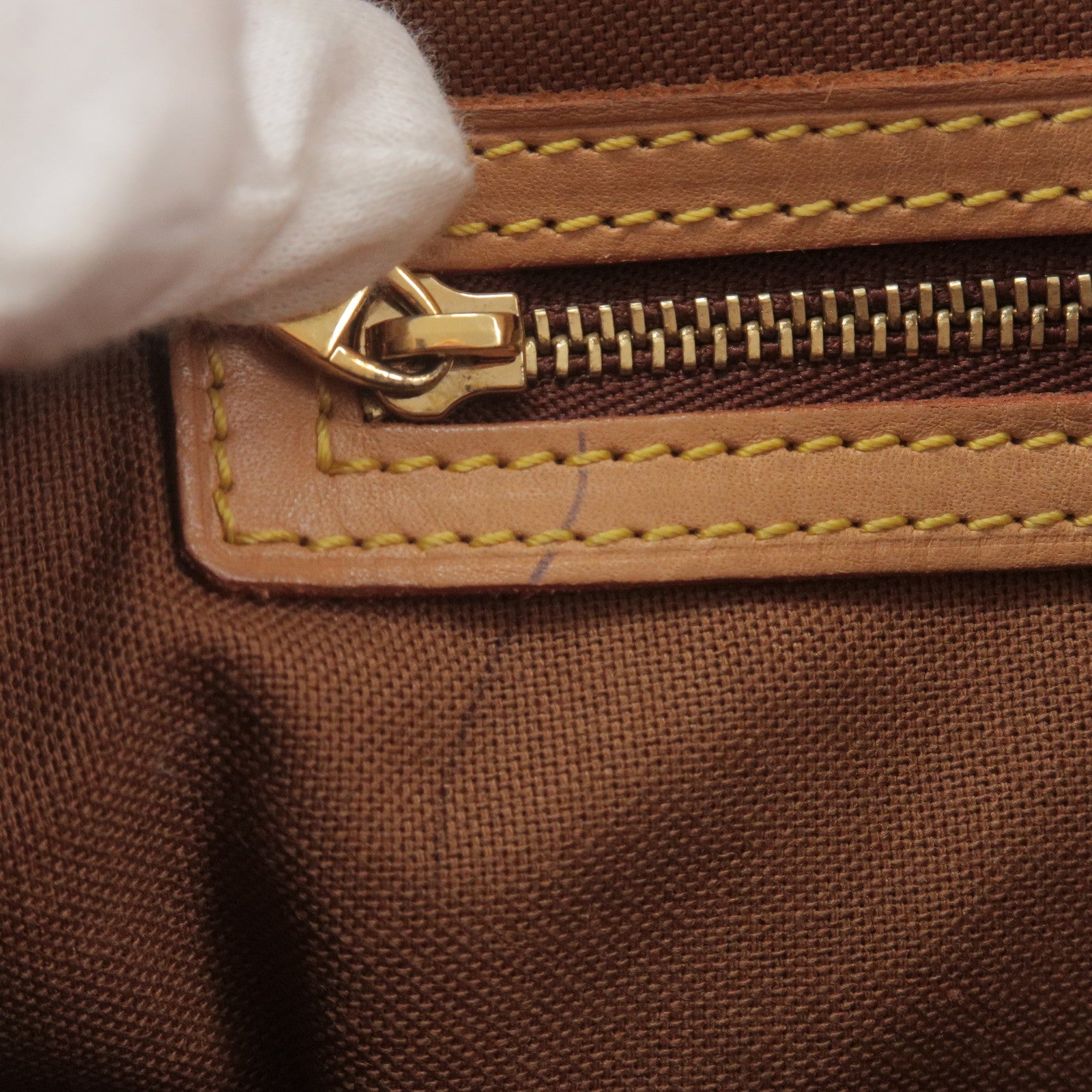 Louis Vuitton Monogram Mini Looping M51147 Brown Cloth ref.929233