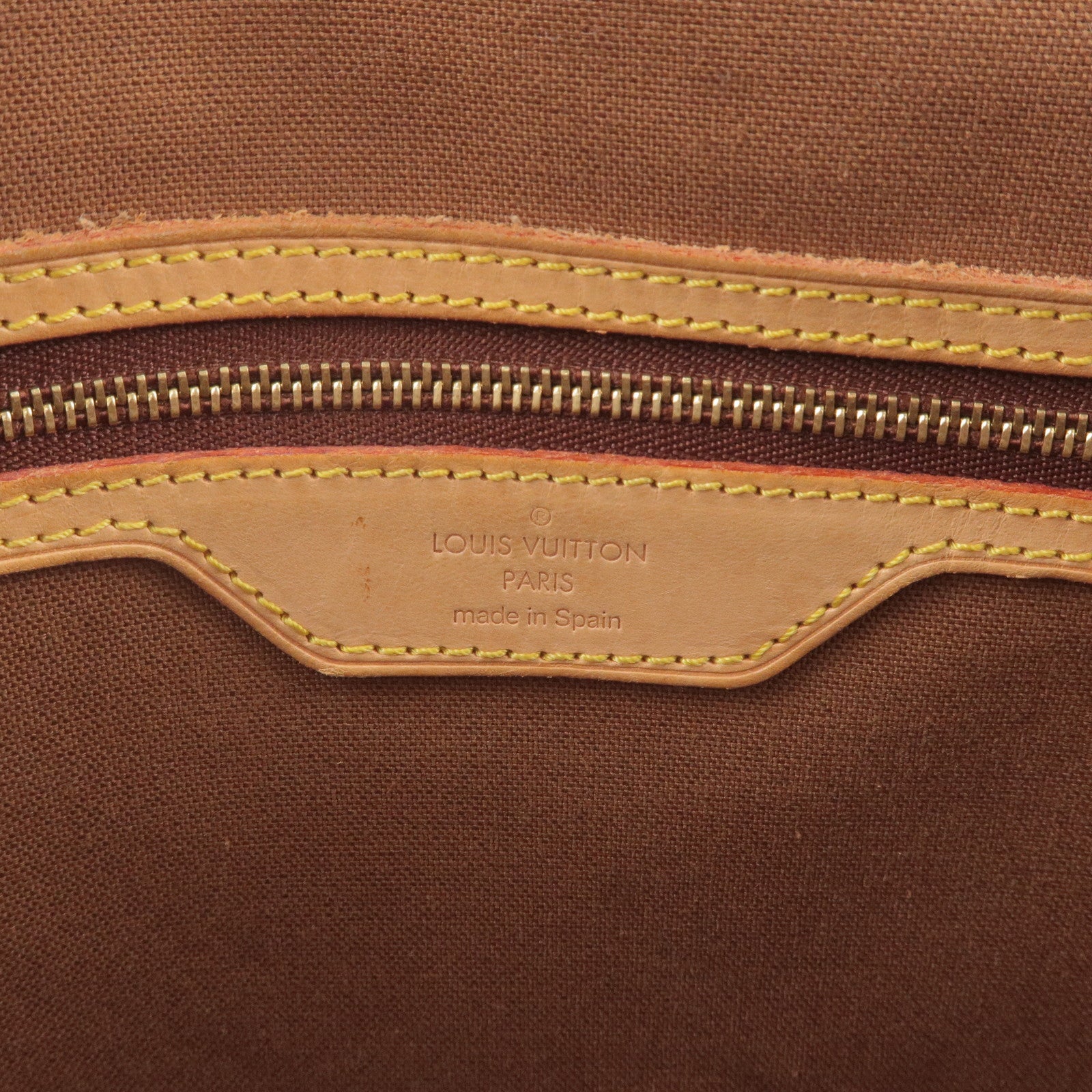 Pochette Louis Vuitton Poche-documents in tela monogram marrone