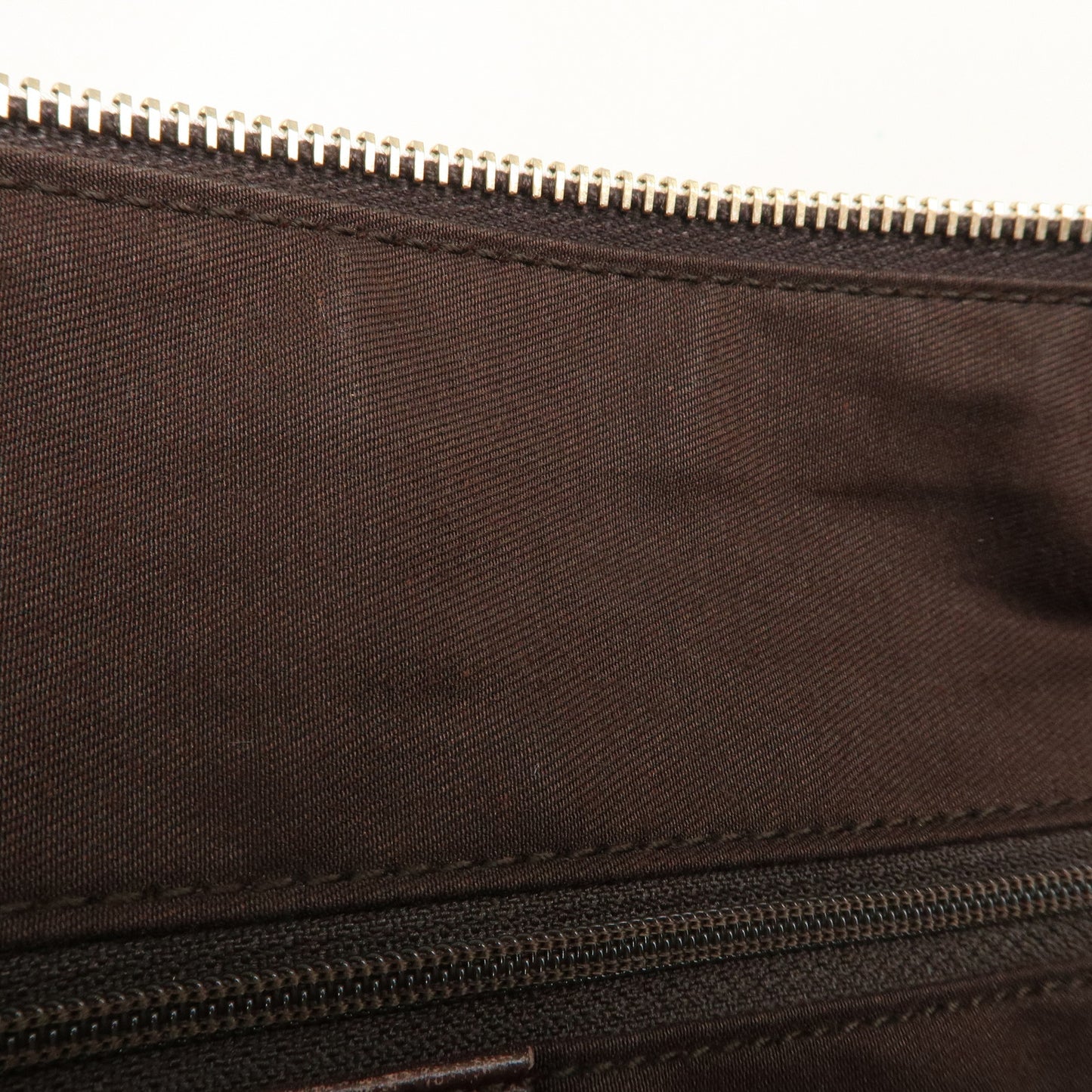 GUCCI Abbey GG Canvas Leather Shoulder Bag Beige Brown 141470