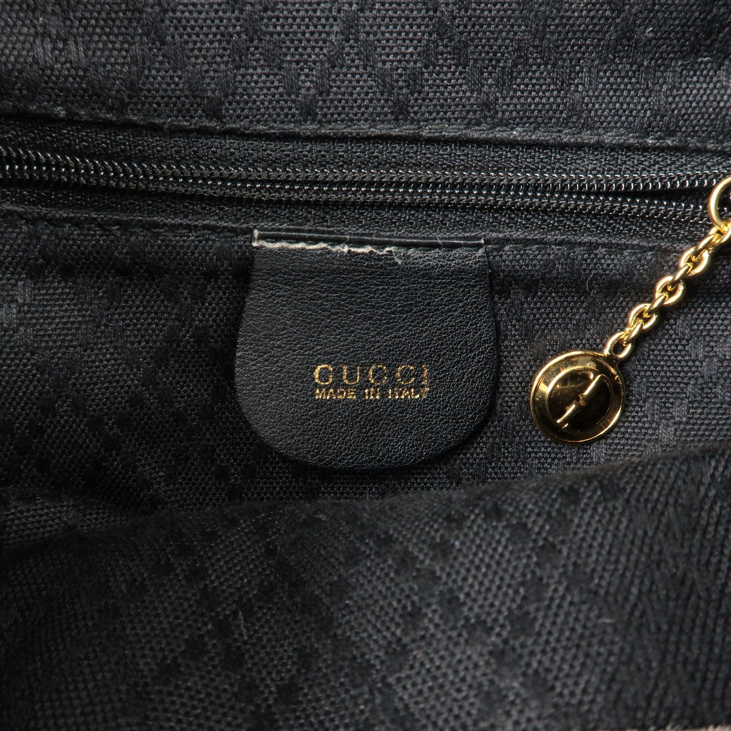 GUCCI Bamboo Leather Ruck Sack Back Pack Black 003.58.0030
