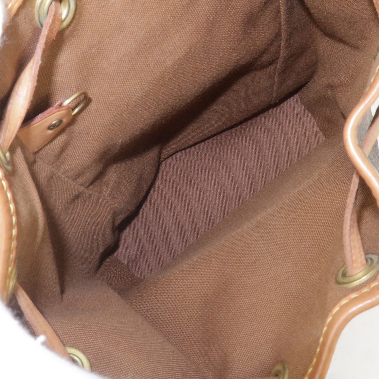 LOUIS VUITTON Mini Montsouris Backpack Bag Monogram Leather Brown M51137  56RF001