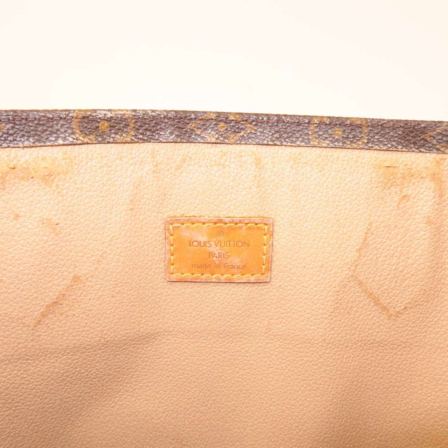 Louis Vuitton Monogram Sac Plat Hand Bag Tote Bag M51140