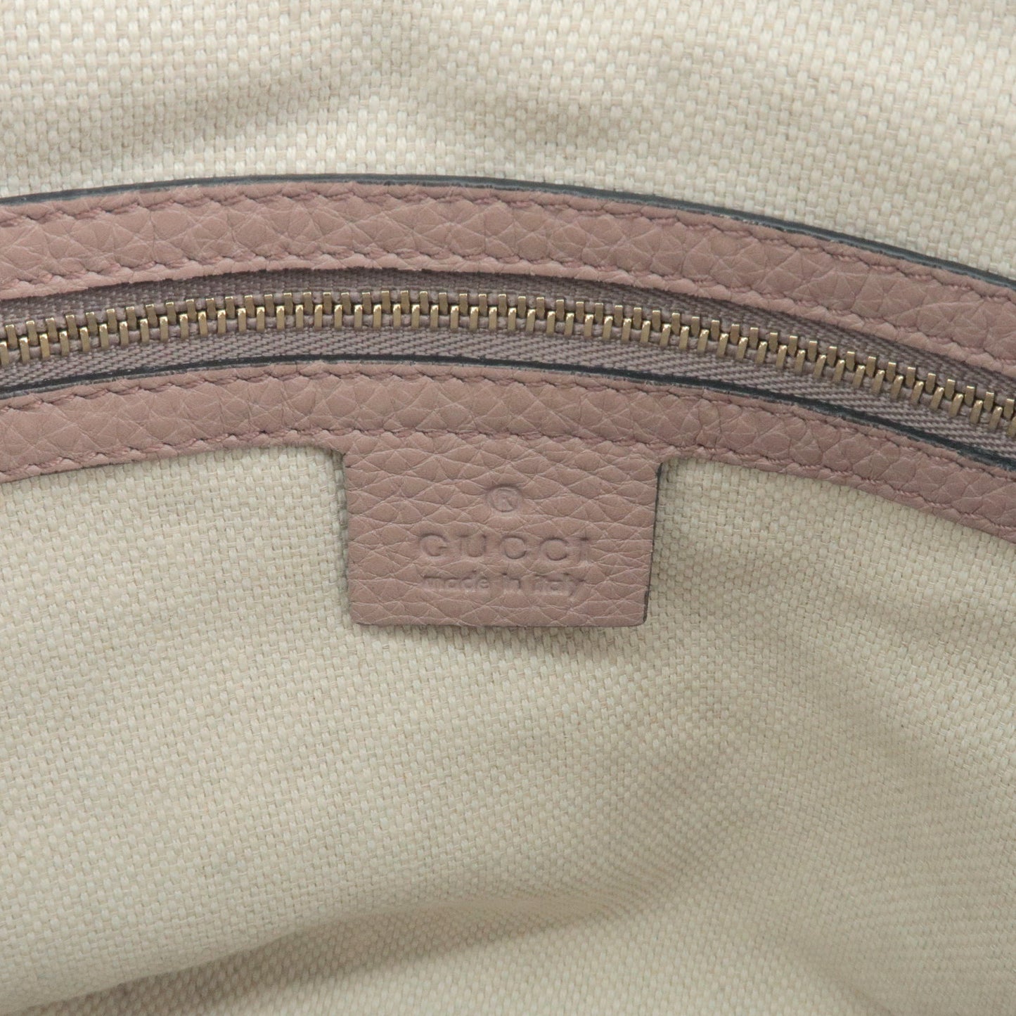 GUCCI SOHO Interlocking G Leather 2Way Hand Bag Pink 369176