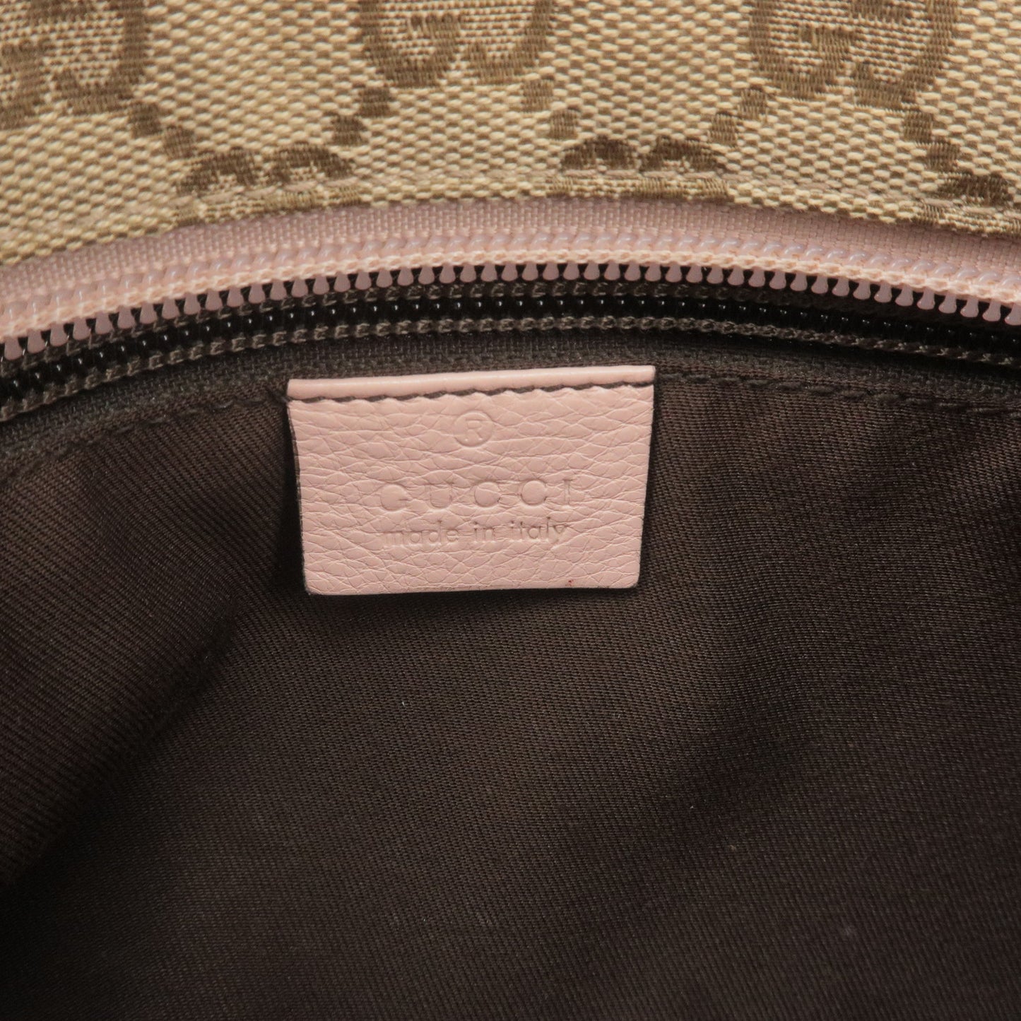 GUCCI Sherry GG Canvas Leather Shoulder Bag Beige 189749