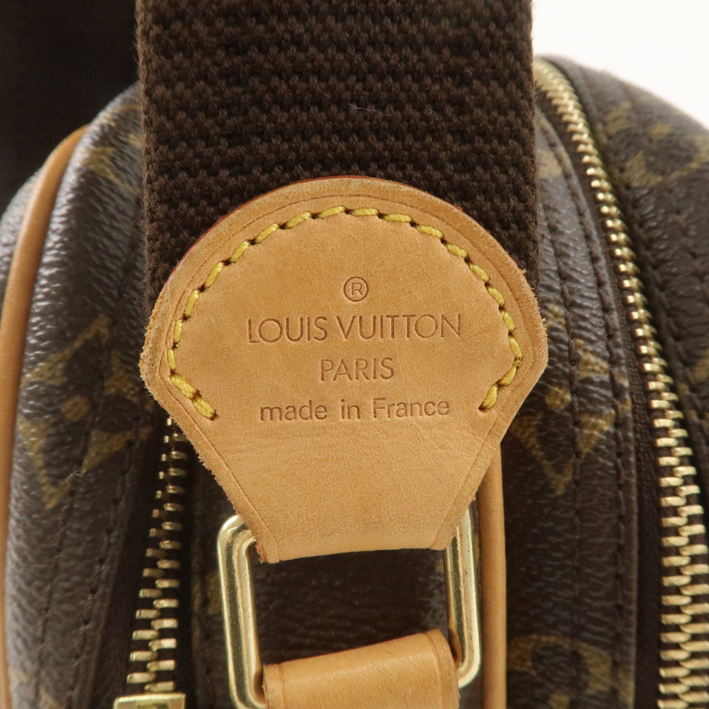 Louis Vuitton Monogram Reporter PM Shoulder Bag Brown M45254