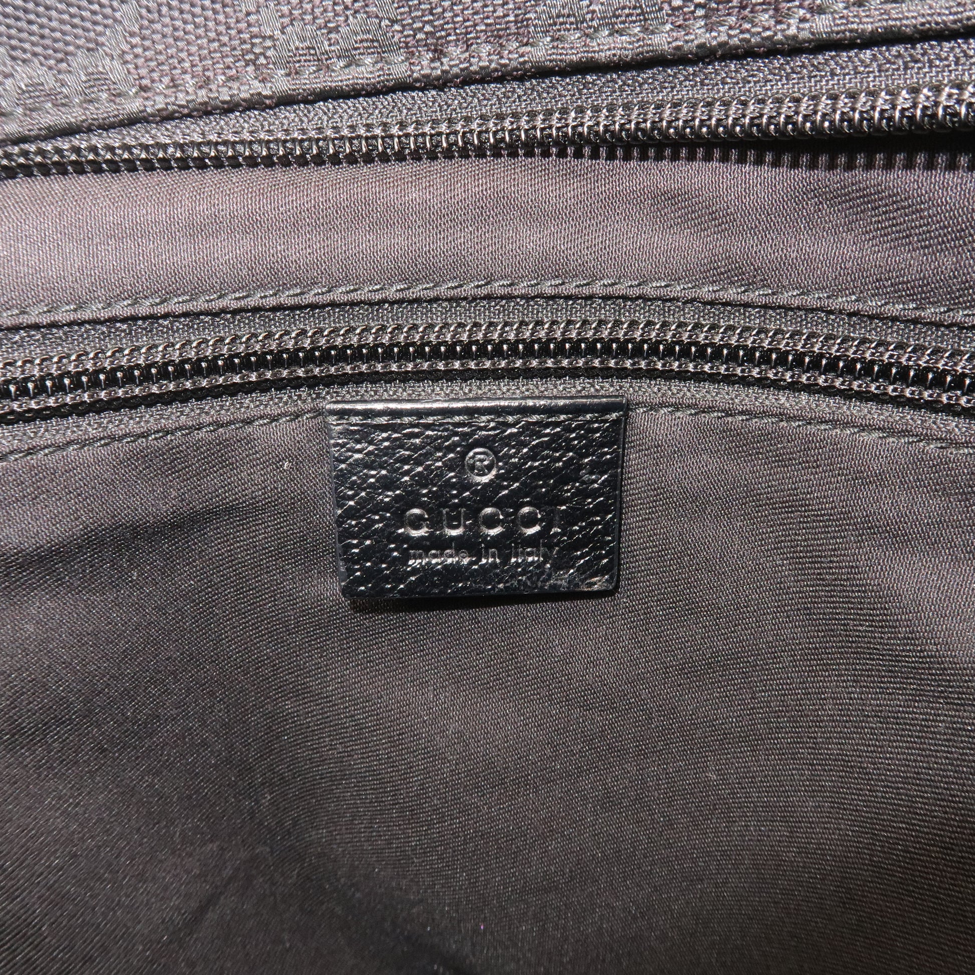 GUCCI-Sherry-Line-GG-Canvas-Leather-Shoulder-Bag-Beige-189751