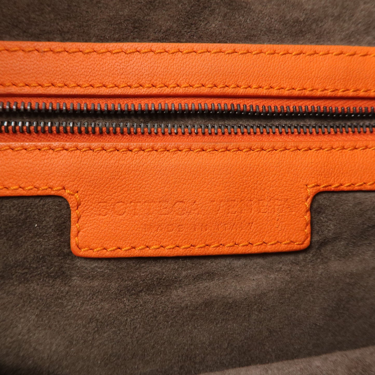 BOTTEGA VENETA Intrecciato Leather Shoulder Bag Orange 115653