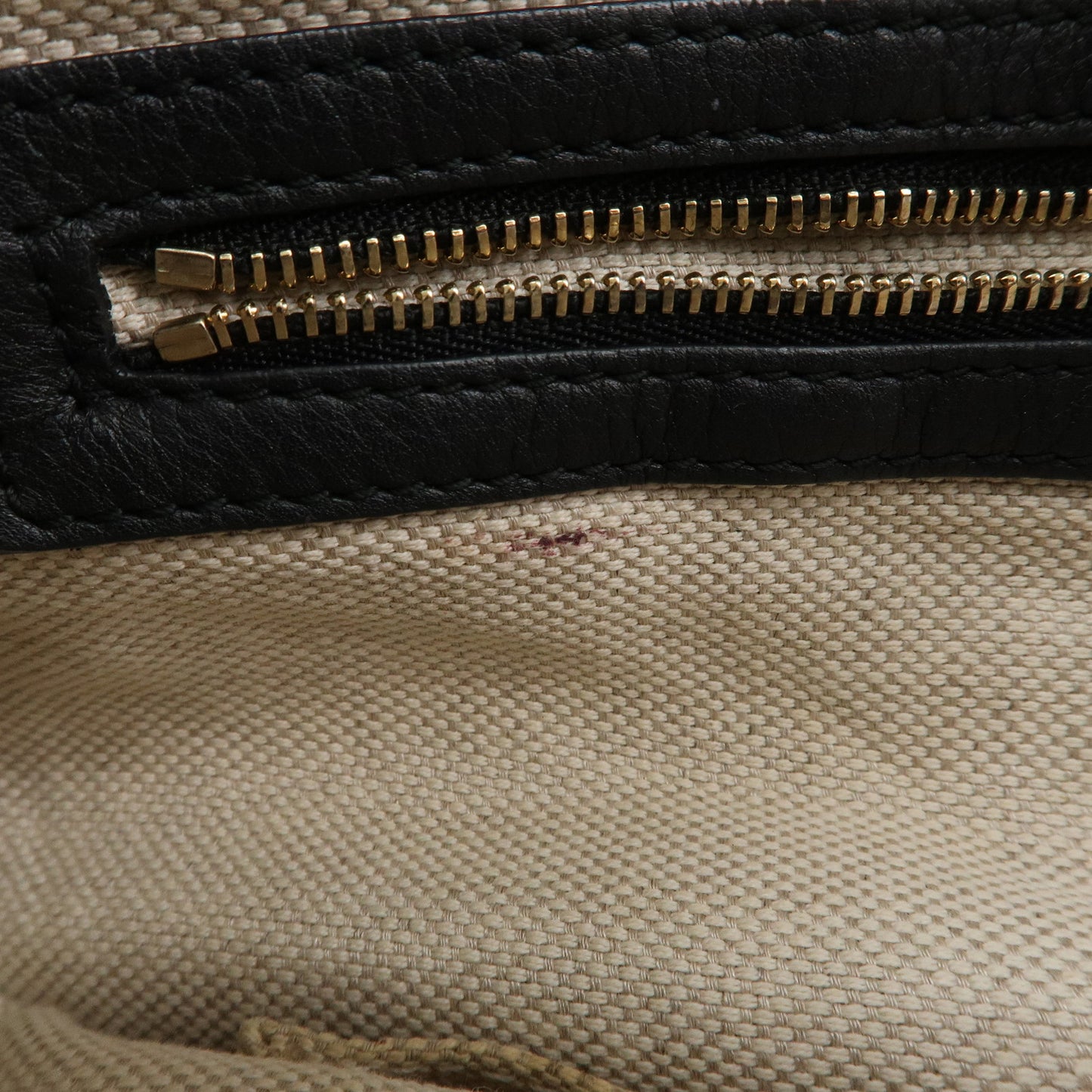 GUCCI SOHO Leather 2Way Shoulder Bag Black 308362