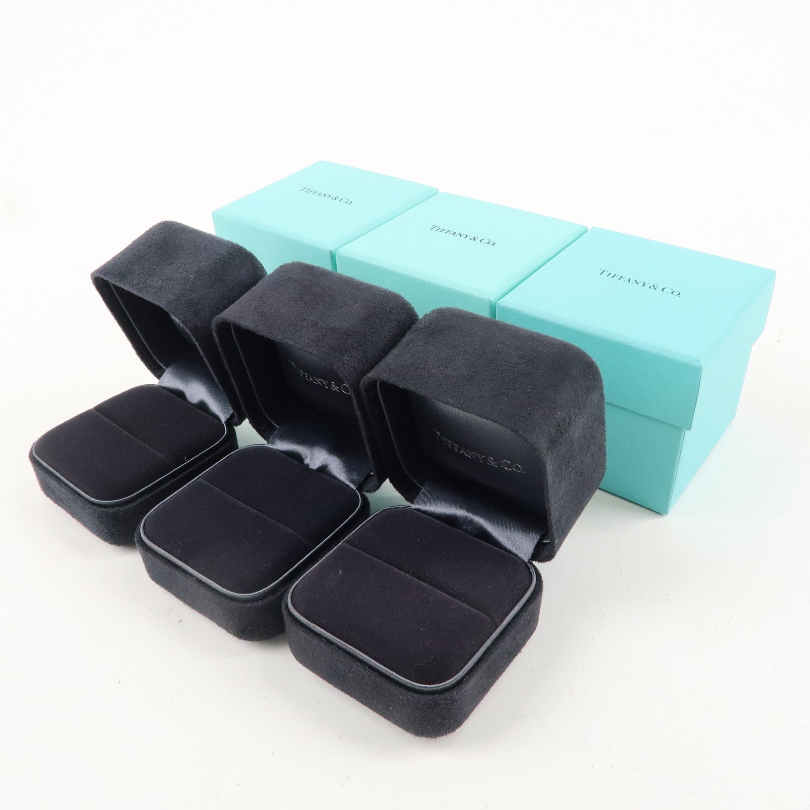 Tiffany&Co. Set of 3 Ring Box Accessory Box Tiffany Blue