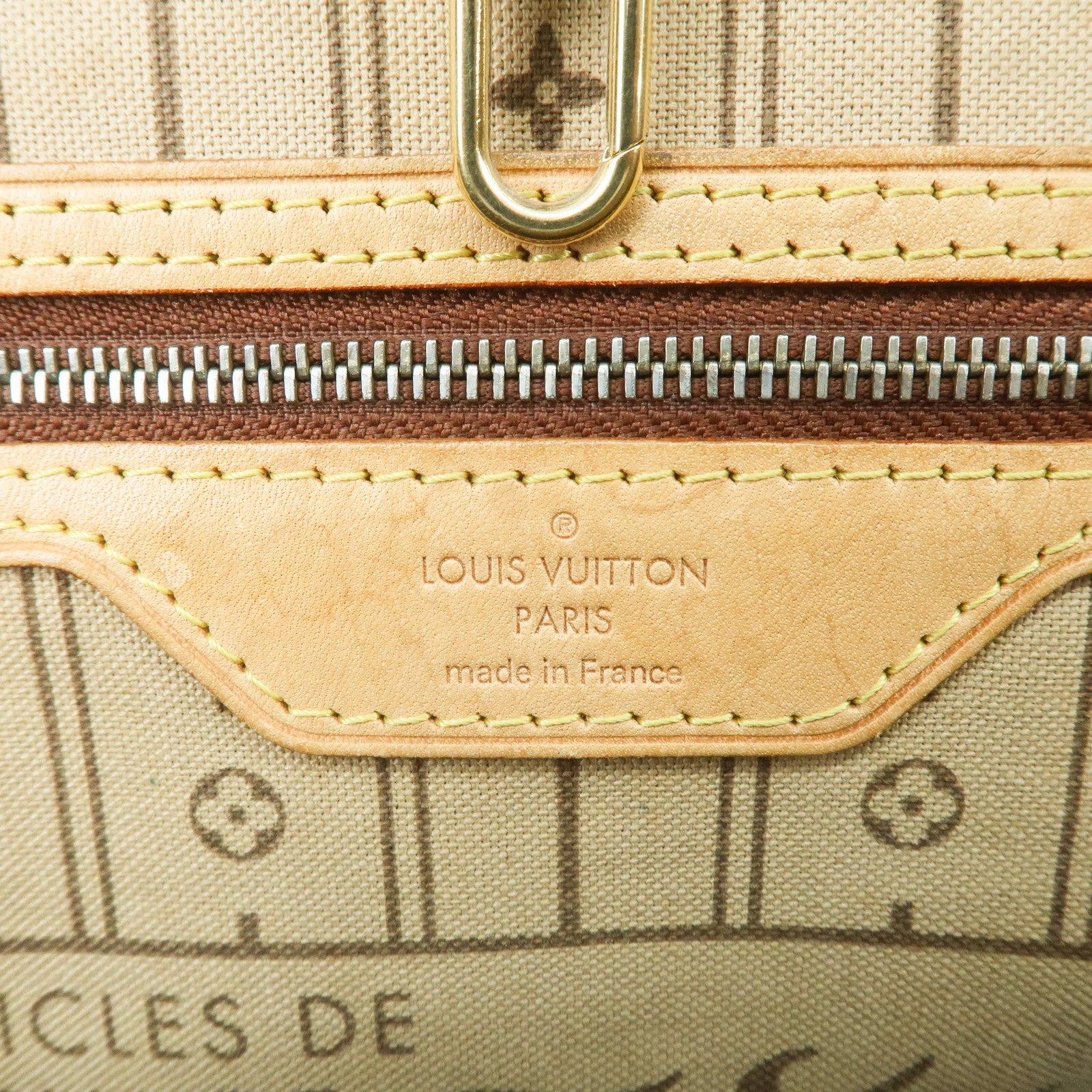 Authentic Louis Vuitton Neverfull GM Monogram M40157 Corner