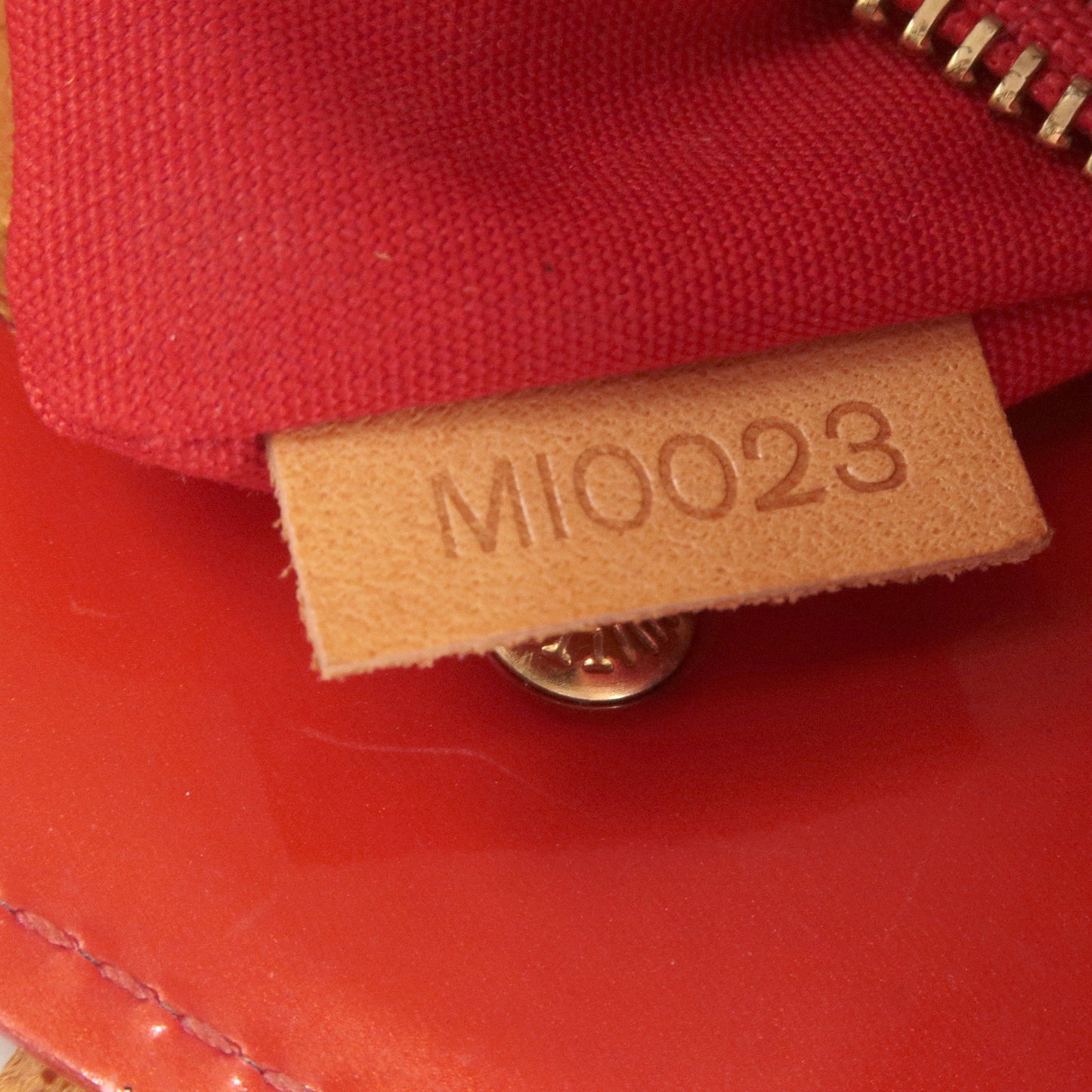 Louis Vuitton Monogram Vernis Lead PM Hand Bag Rouge M91990