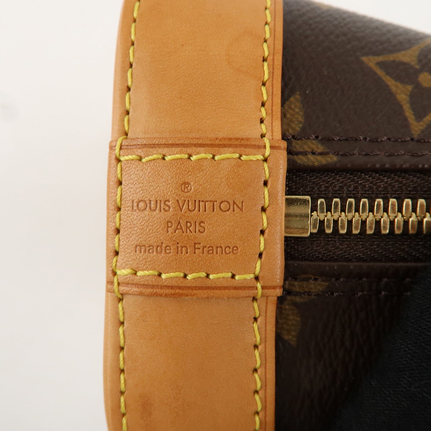 Louis Vuitton Monogram Alma BB 2 Way Hand Bag Brown M53152