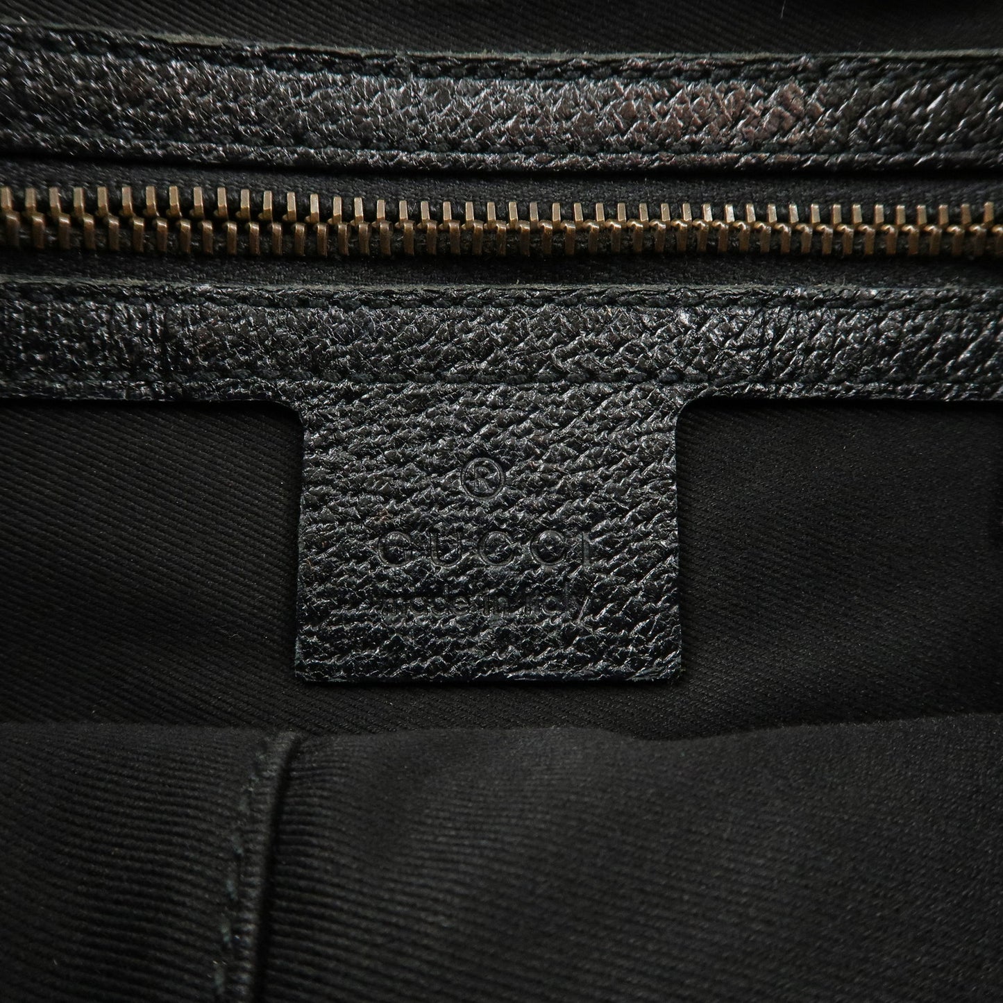GUCCI GG Canvas Leather Shoulder Bag Crossbody Bag Black 120893