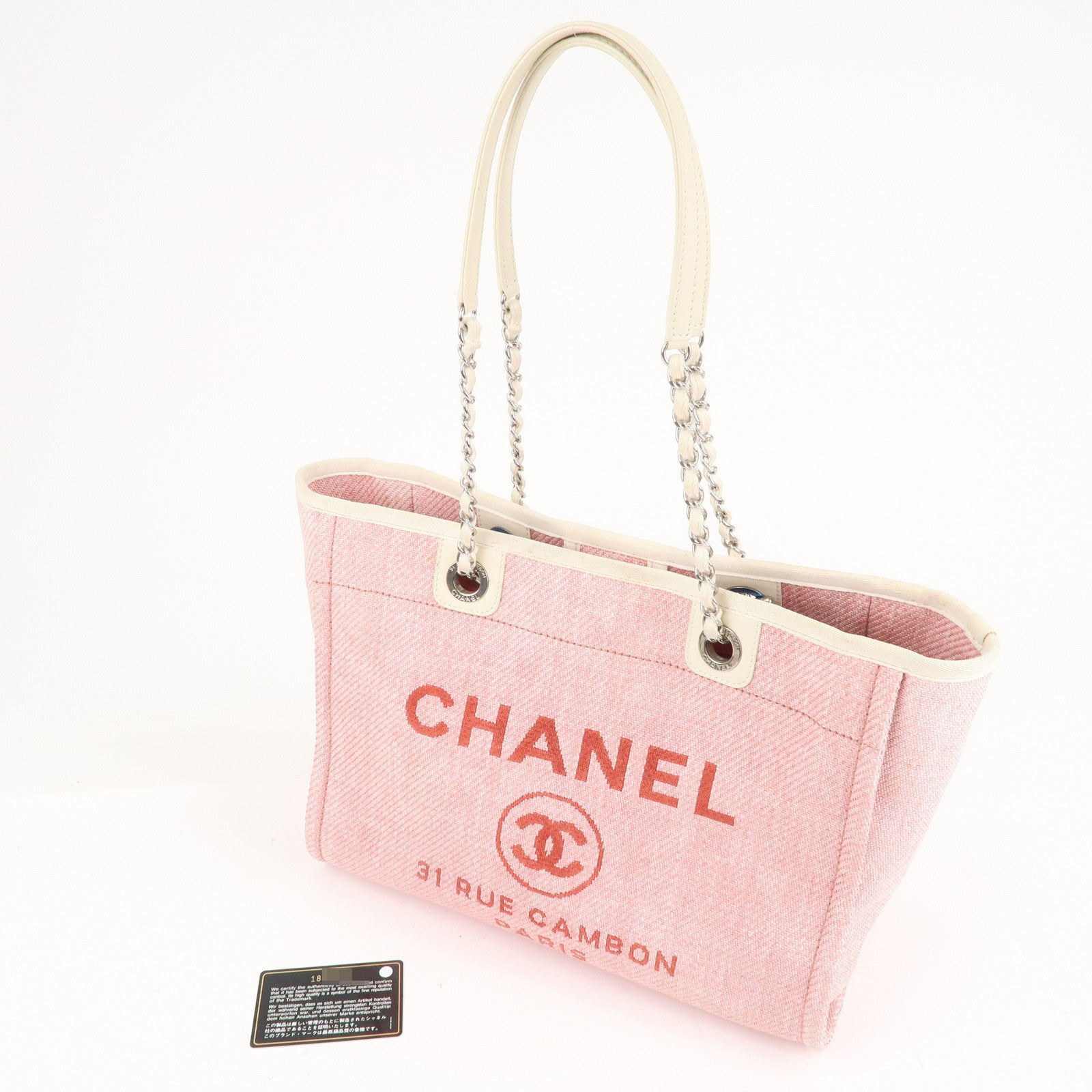 CHANEL-Deauville-MM-Straw-Leather-Chain-Tote-Bag-Pink-A67001